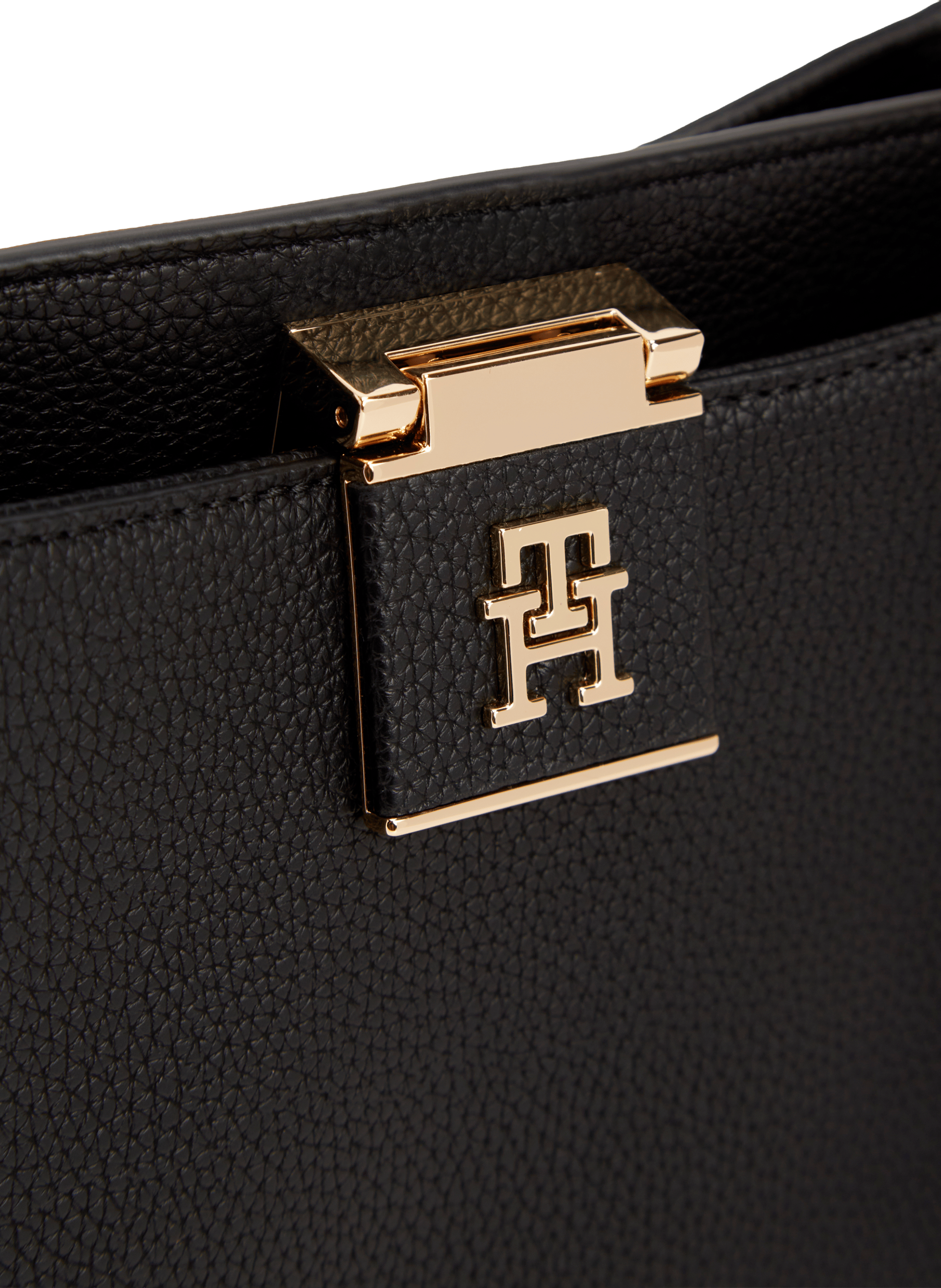 Sac à bandoulière amovible grainé TOMMY HILFIGER Noir