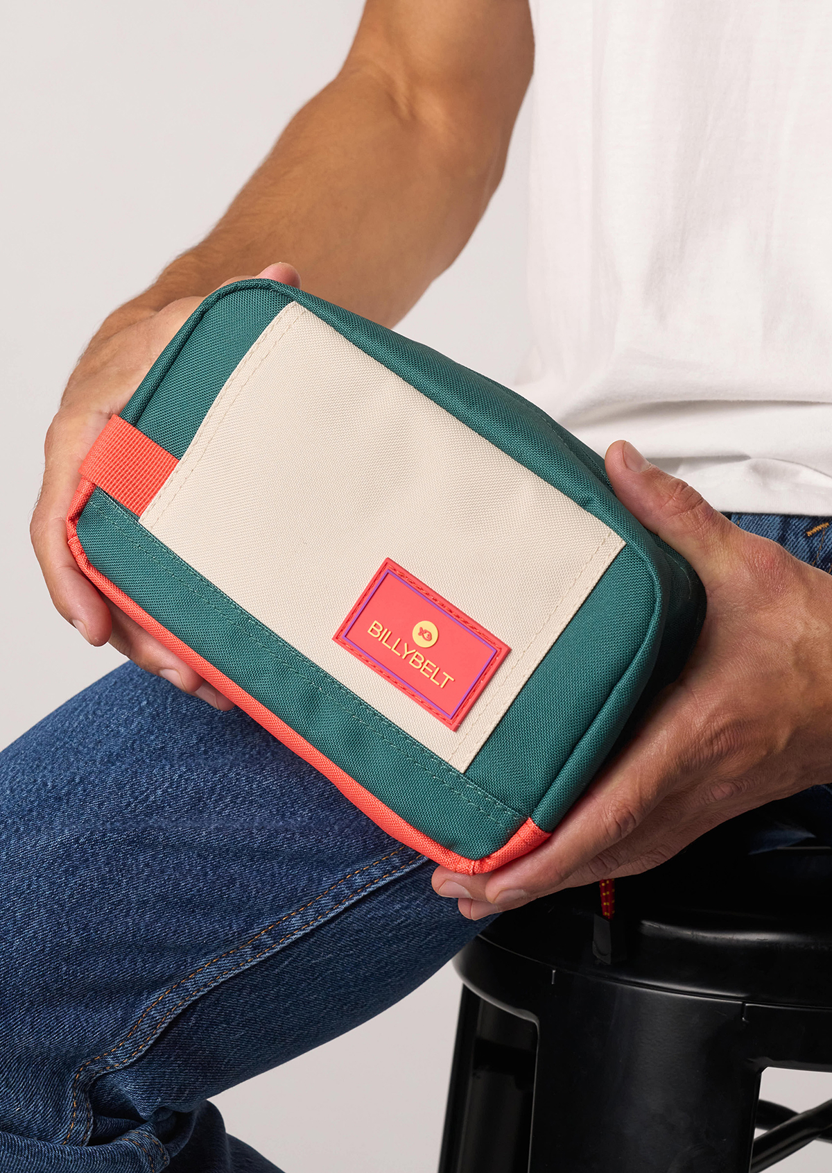 Trousse de toilette en polyester recyclé BILLYBELT Vert