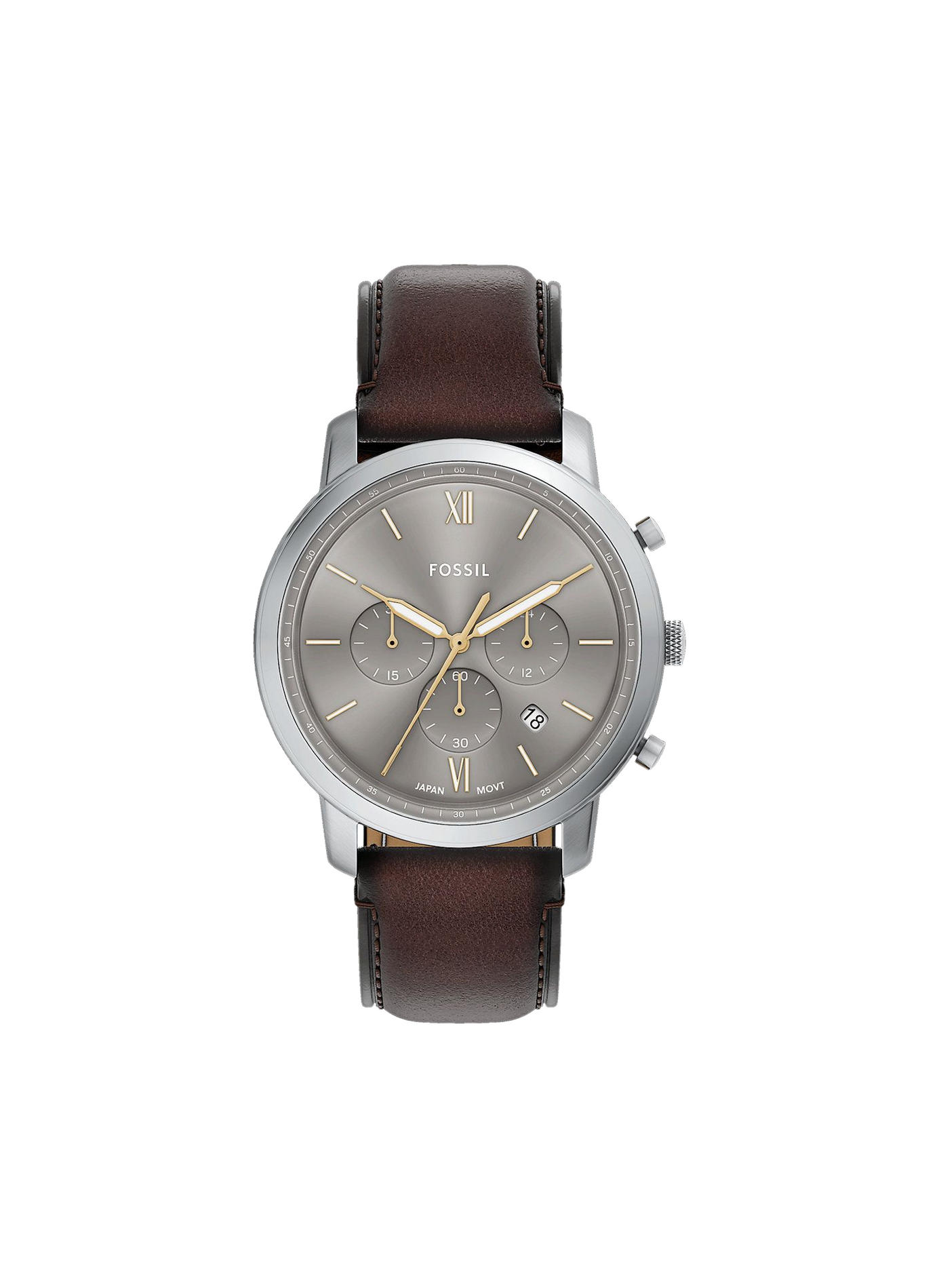 Montre Neutra bracelet en cuir FOSSIL Gris