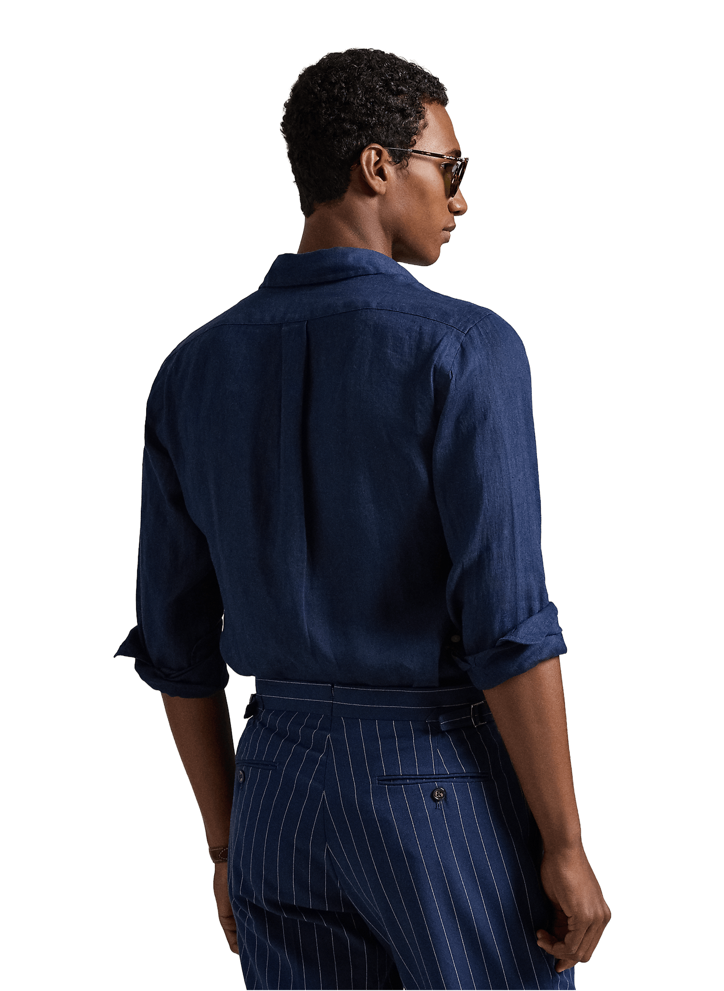 Chemise en lin POLO RALPH LAUREN Bleu