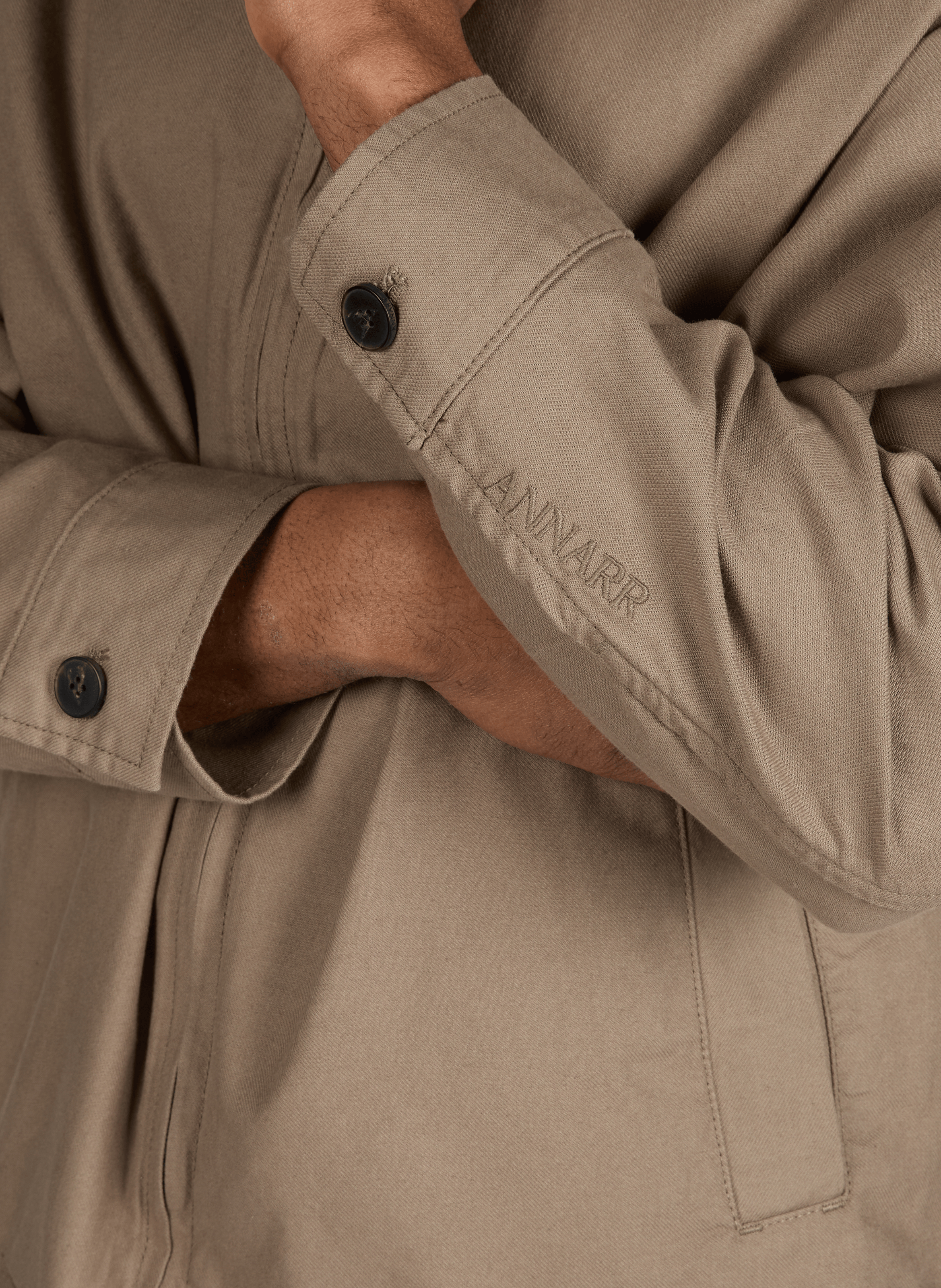 Cotton jacket ANNARR Brown