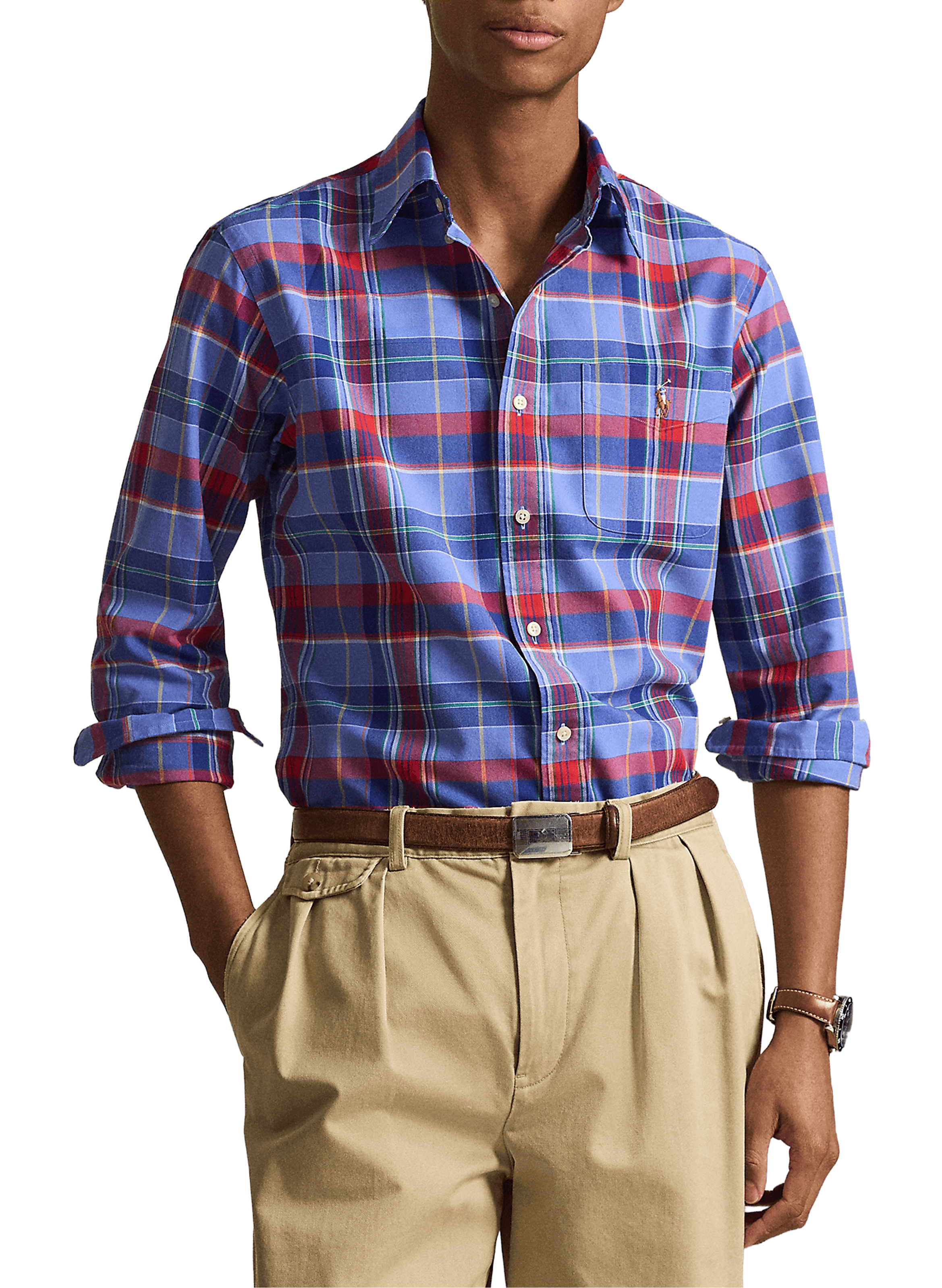 Check cotton Shirt POLO RALPH LAUREN Blue