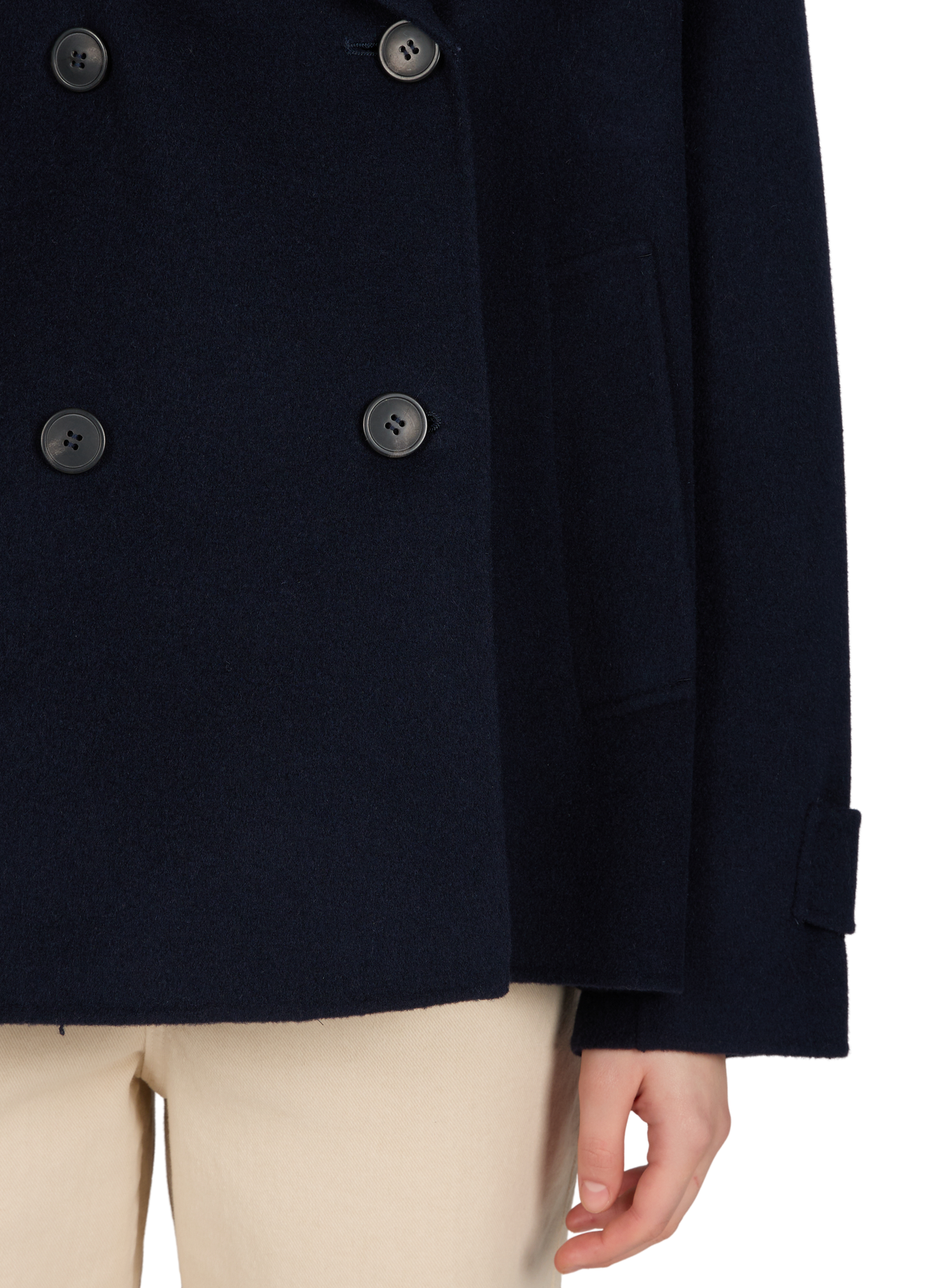 Veste double-boutonnage en laine vierge mélangée MAX MARA WEEK END Bleu