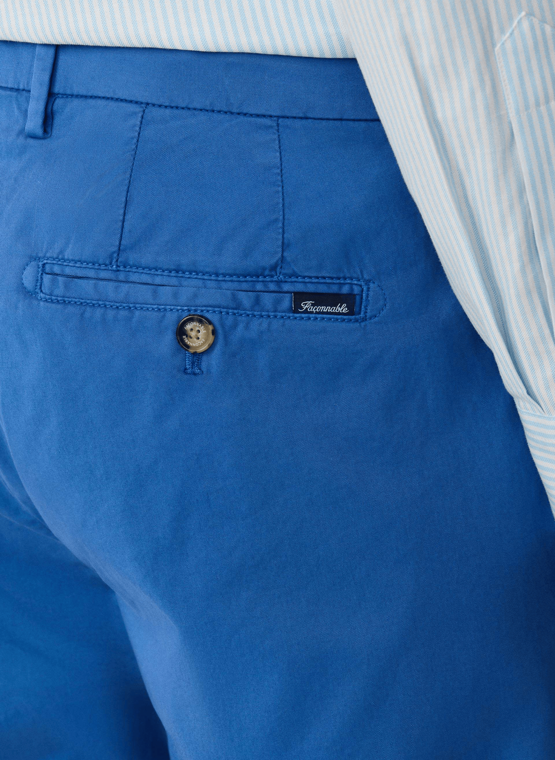 Pantalon droit FACONNABLE Bleu