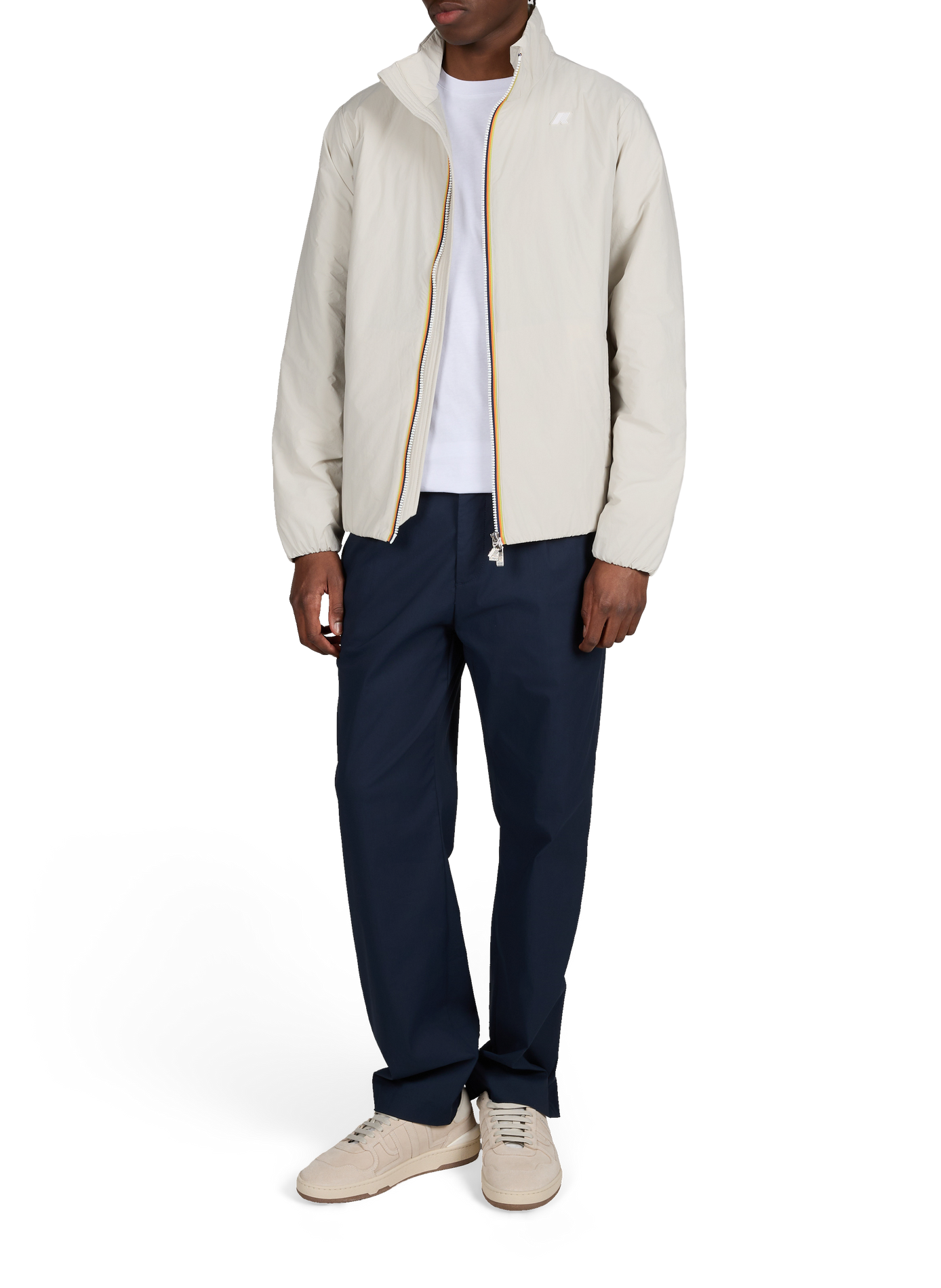 Parka zip col montant K-WAY Beige