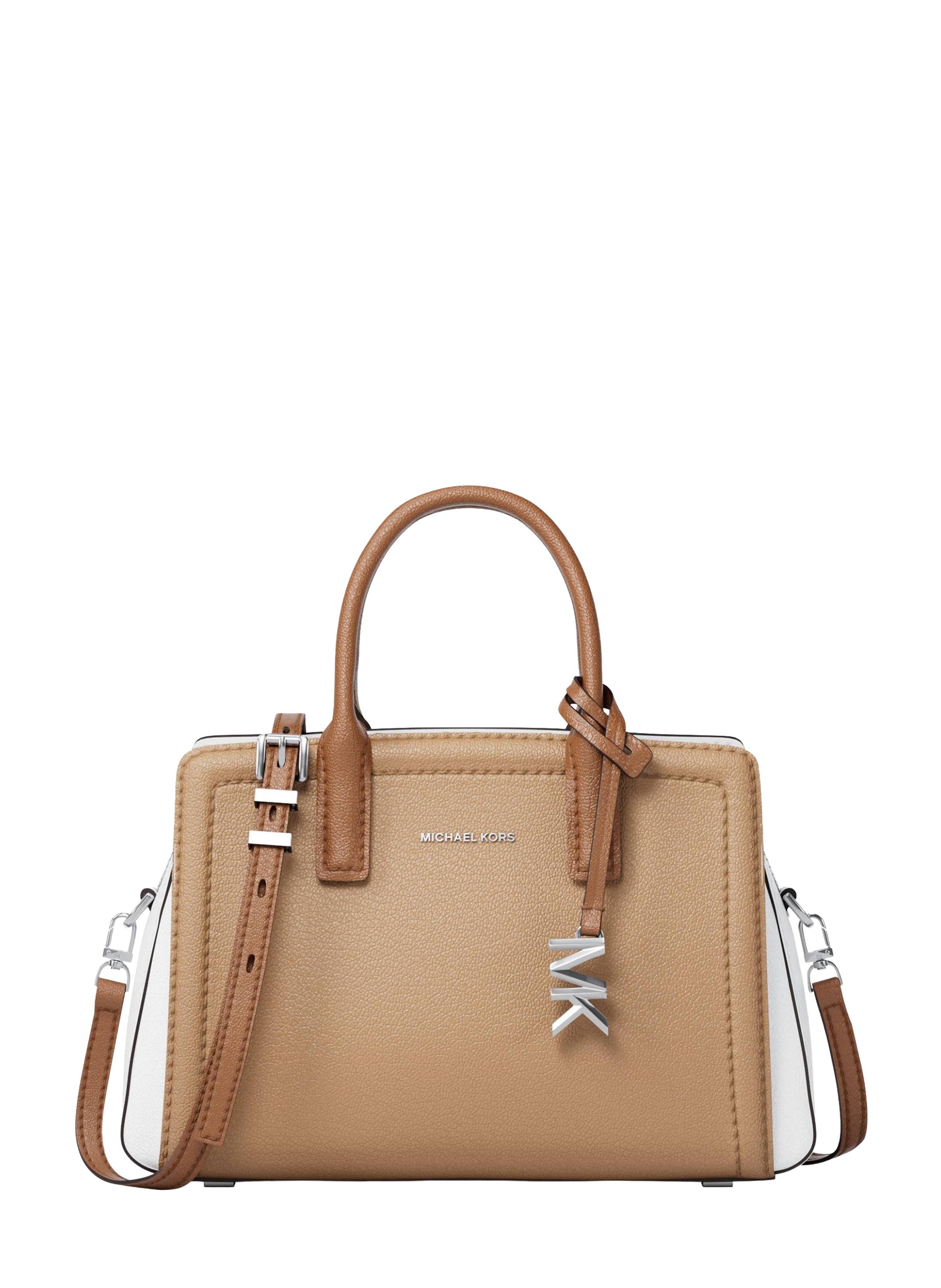 Sac à main Laila XS à logo en cuir MICHAEL KORS Marron