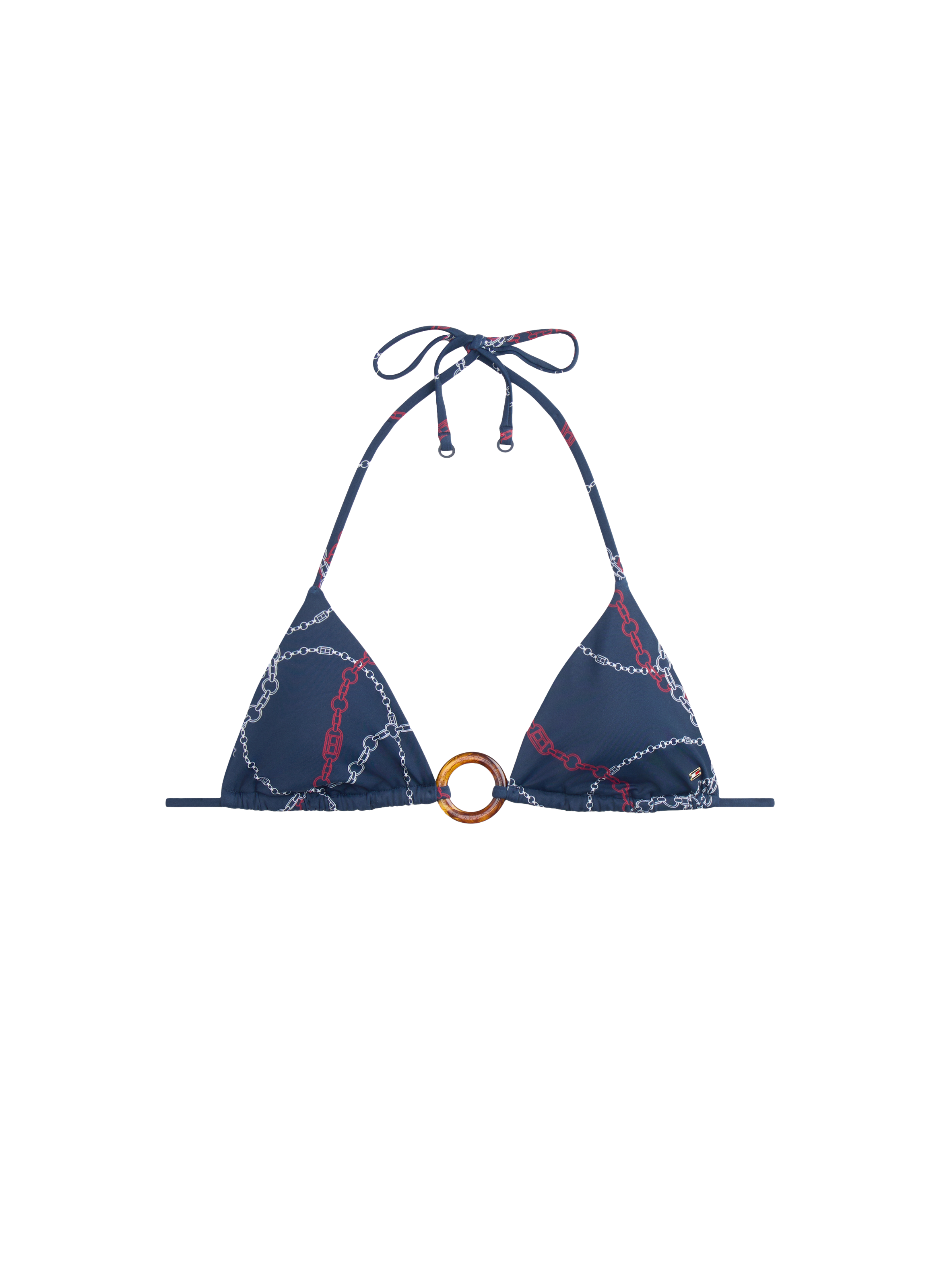 Bikini top with tie closure TOMMY HILFIGER Blue