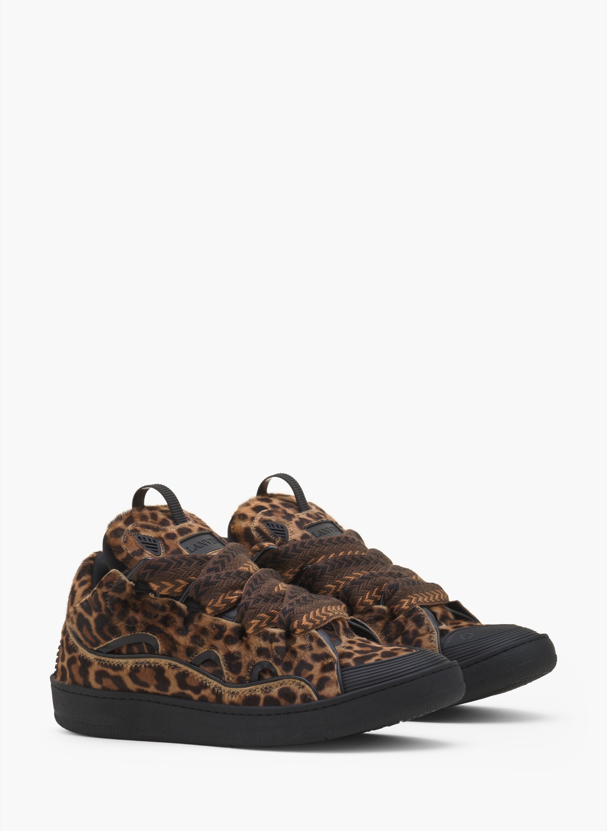 Sneakers curb en pony LANVIN Beige