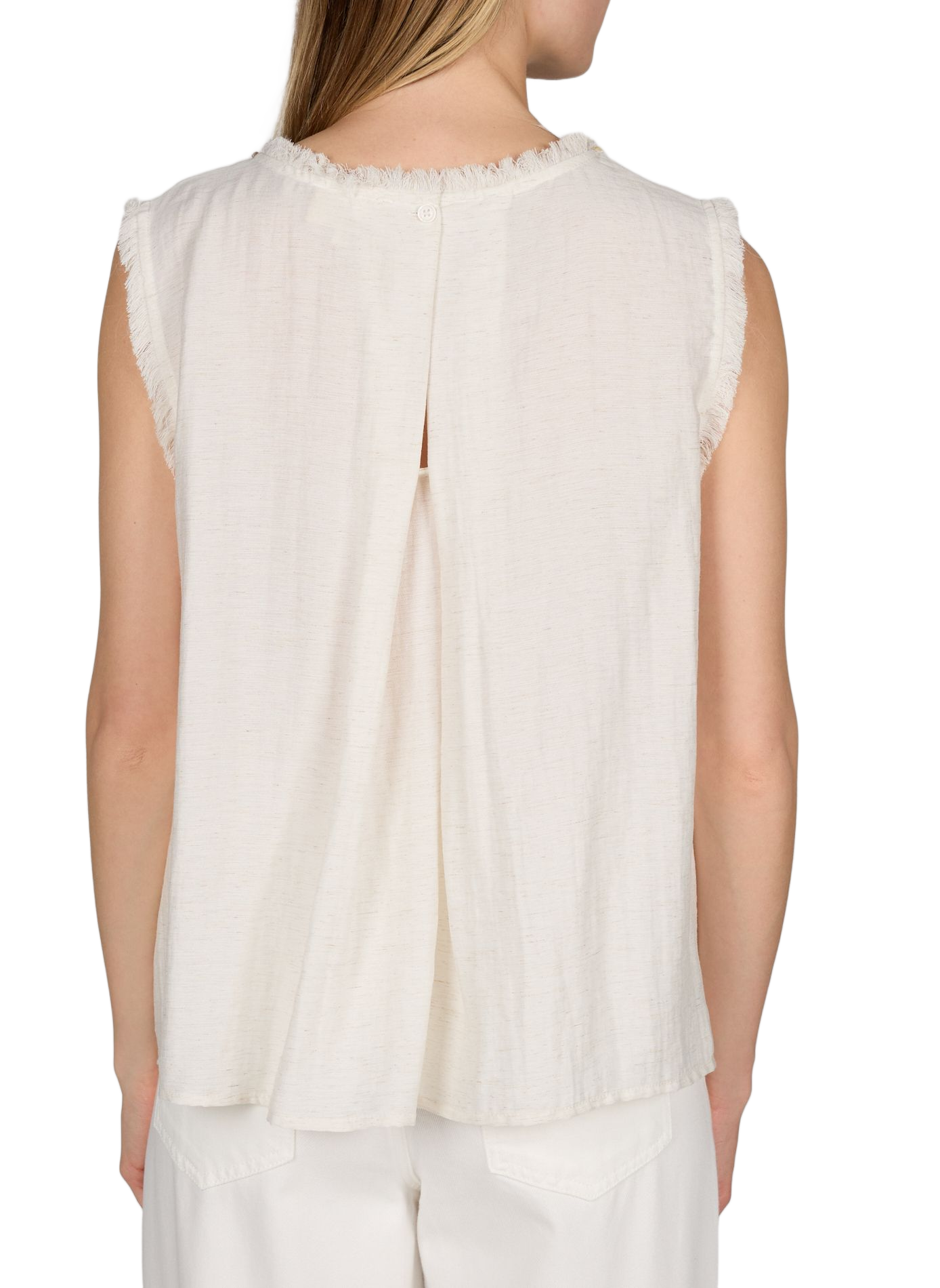 Top Lymera sans manches à broderies ARTLOVE Beige