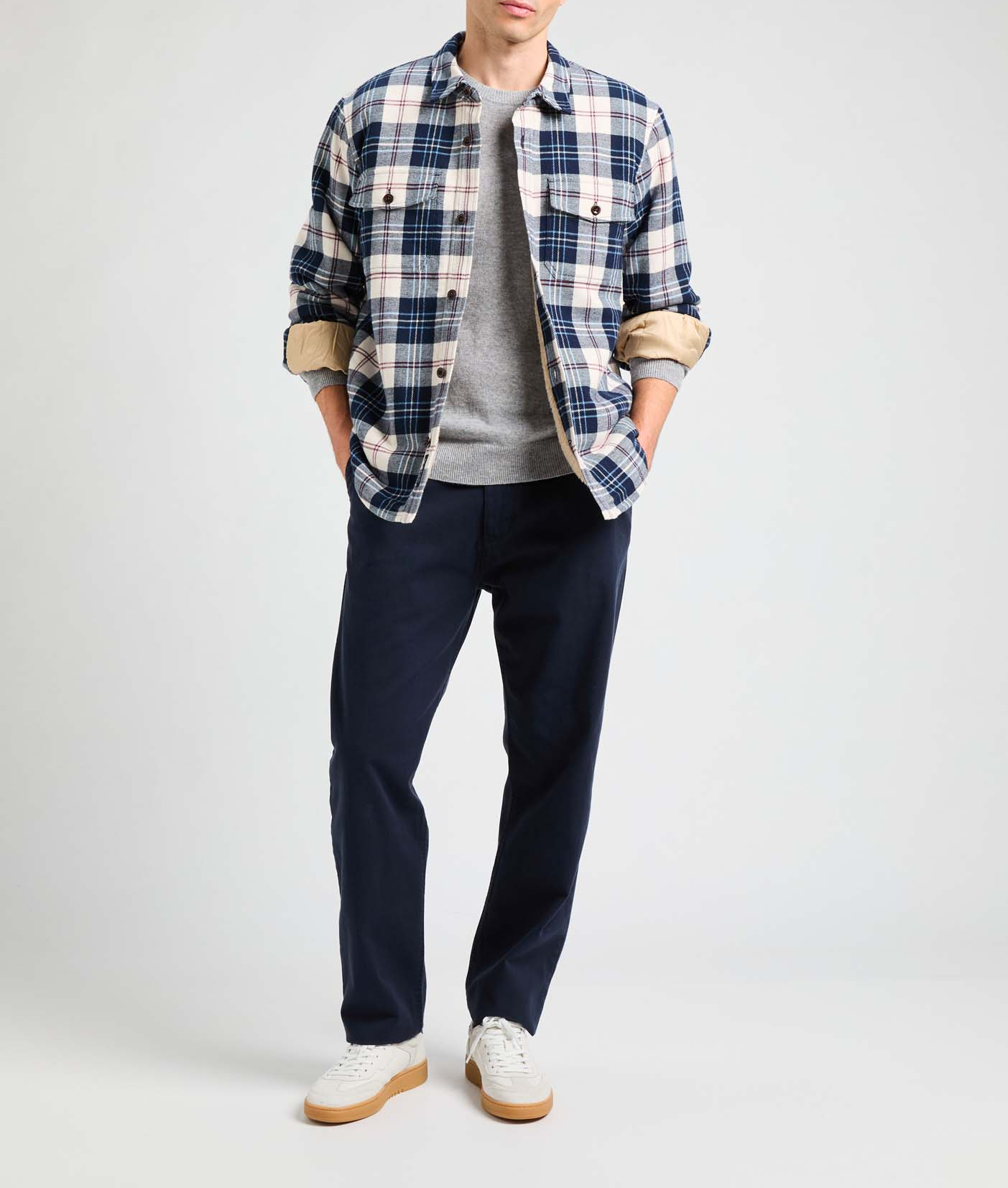 Pull col rond en cachemire AU PRINTEMPS PARIS Argent