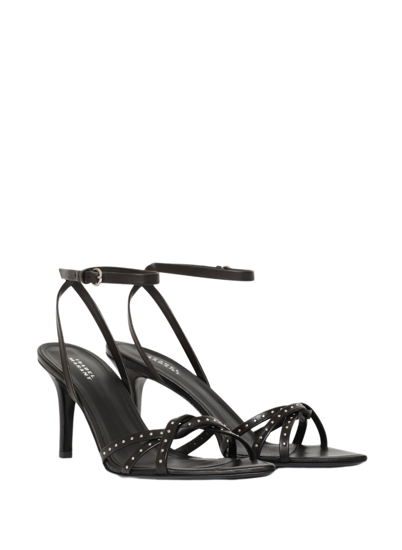 Adole lamb leather high heel sandals ISABEL MARANT Black
