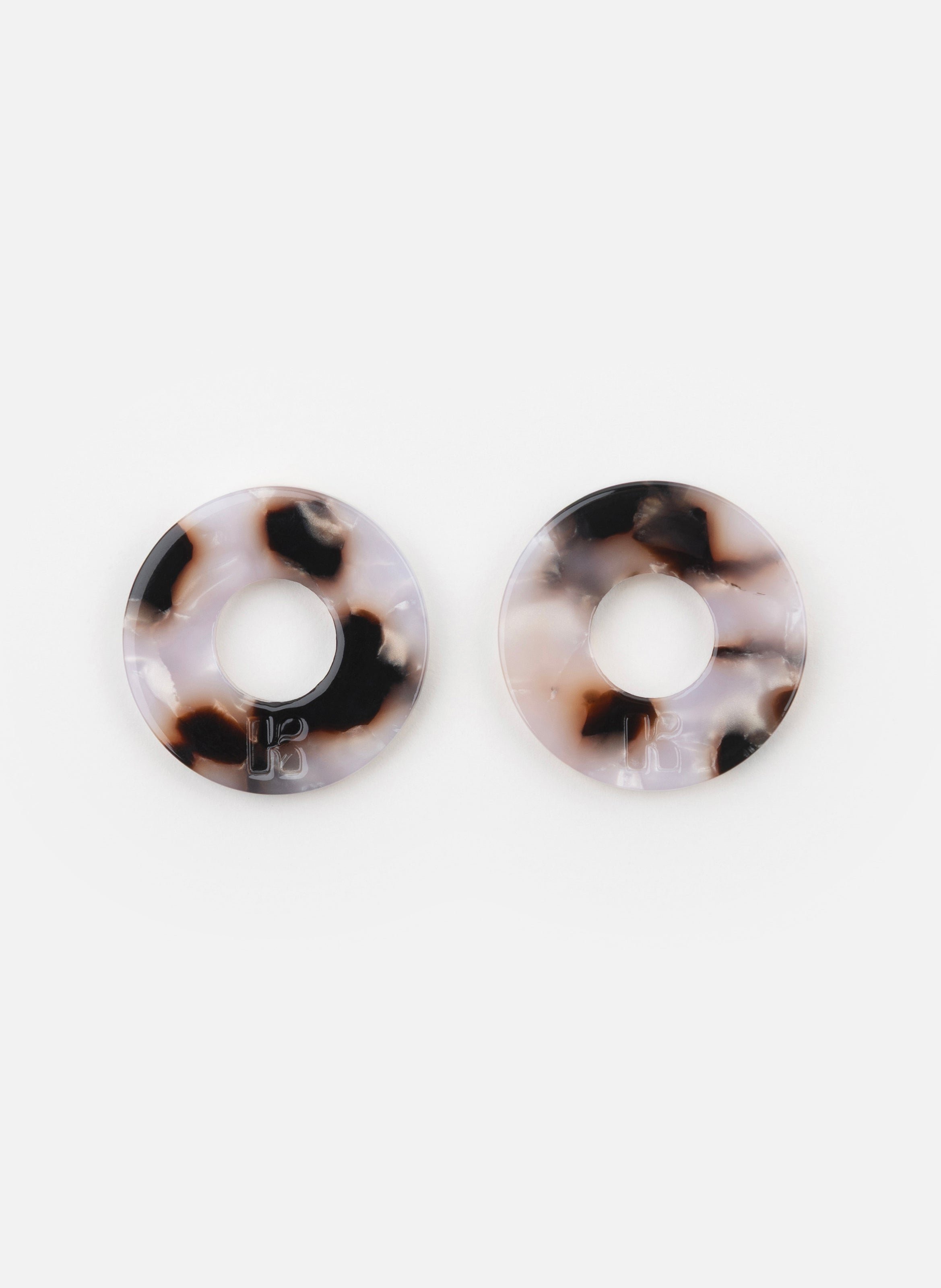 Charms donuts en acétate de cellulose KURAGE GINZA Marron