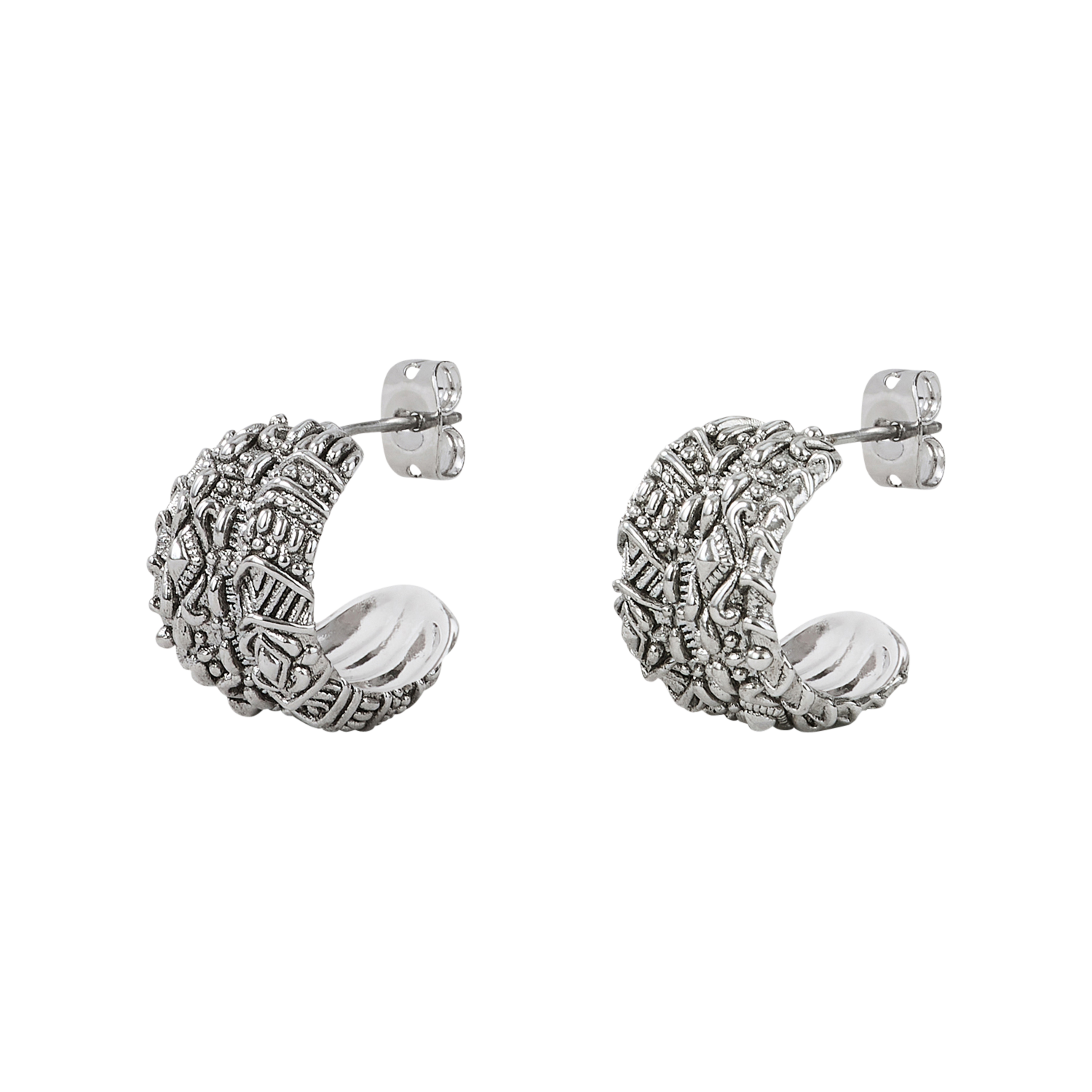 Boucles d'oreille sheldon BA&SH Argent