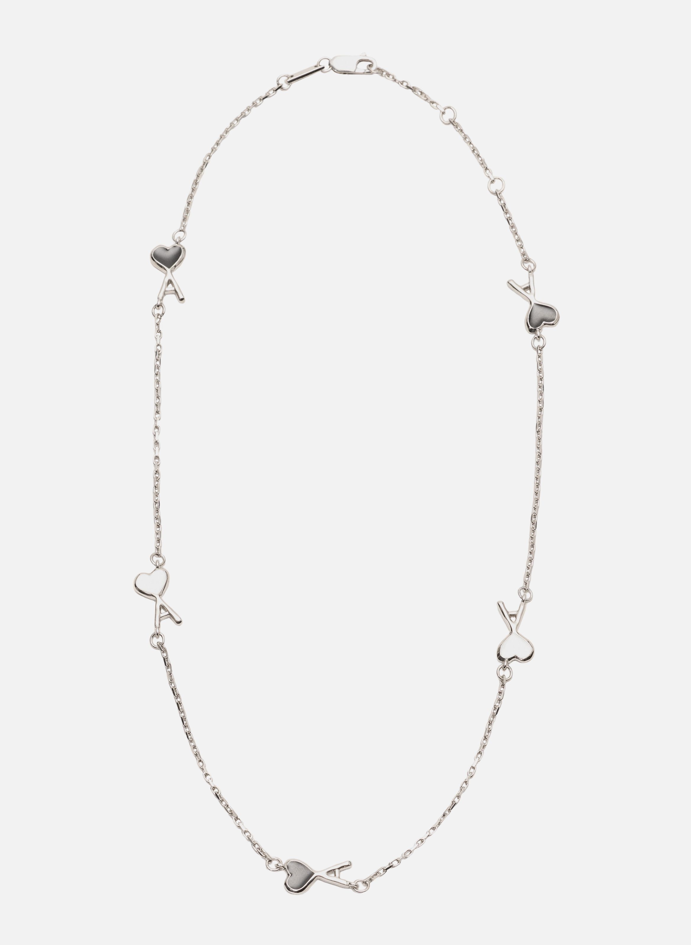 Collier unisexe en laiton ami de coeur martelé AMI PARIS Multicolore