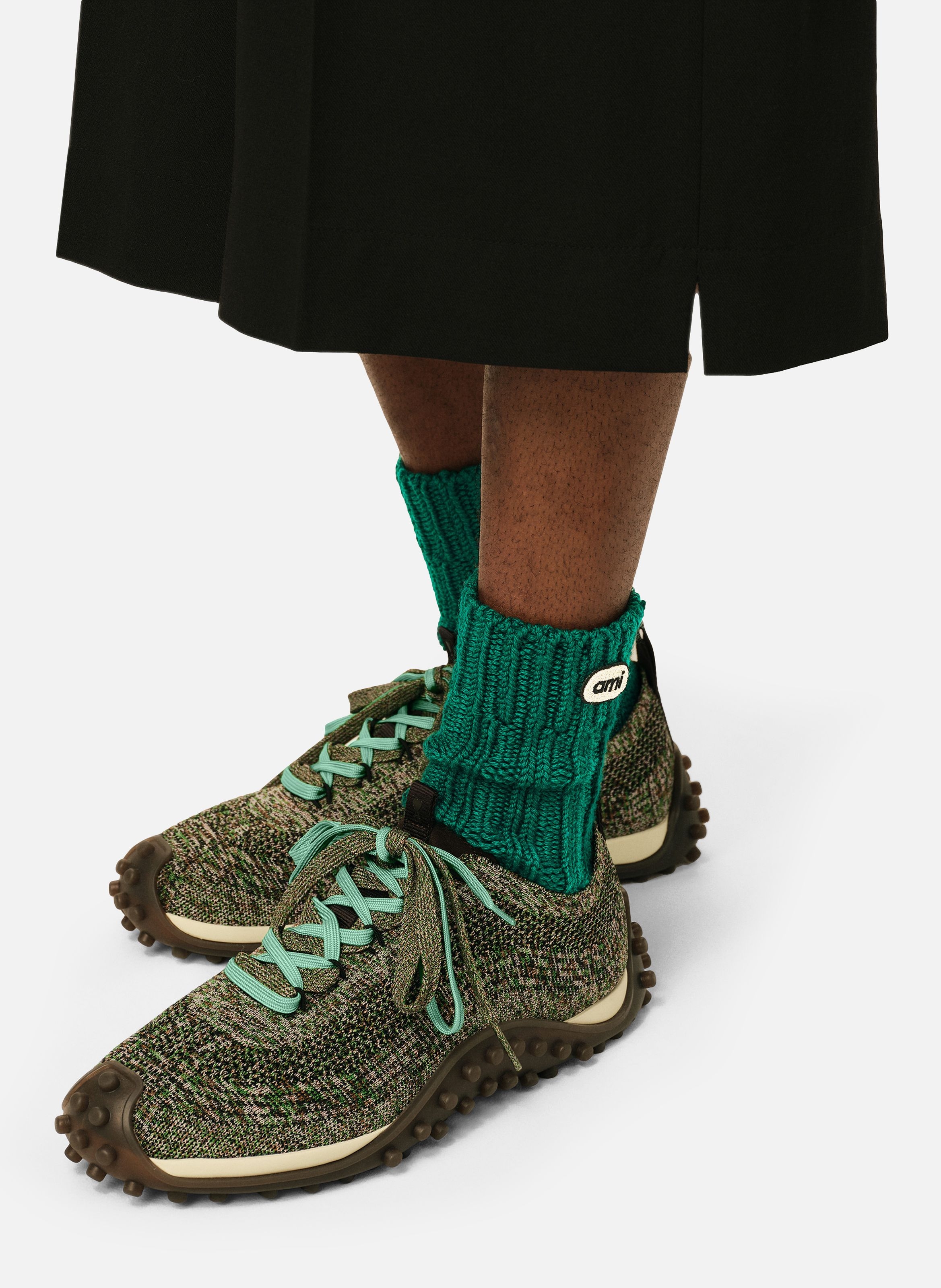 Sneakers mirage unisexe en maille AMI PARIS Multicolore