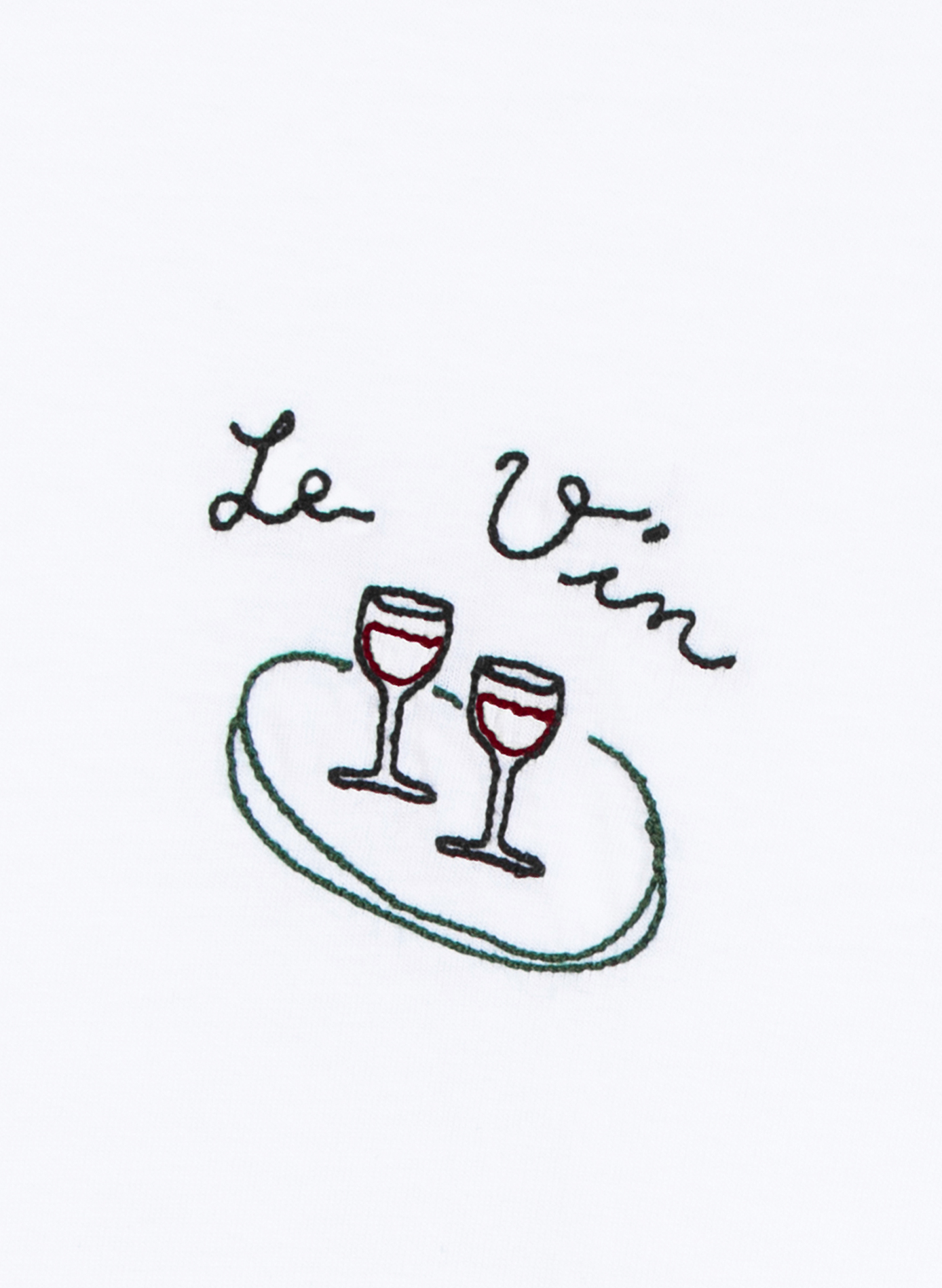 Popincourt Embroidered Cotton T-shirt MAISON LABICHE White