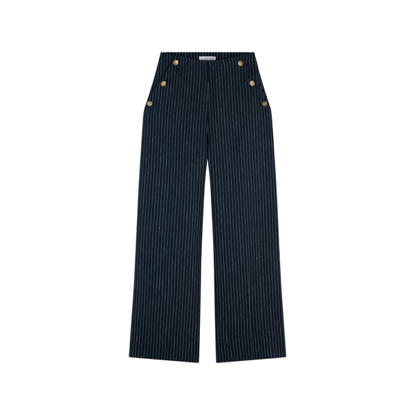 Pantalon large rayé Pantalon large rayé