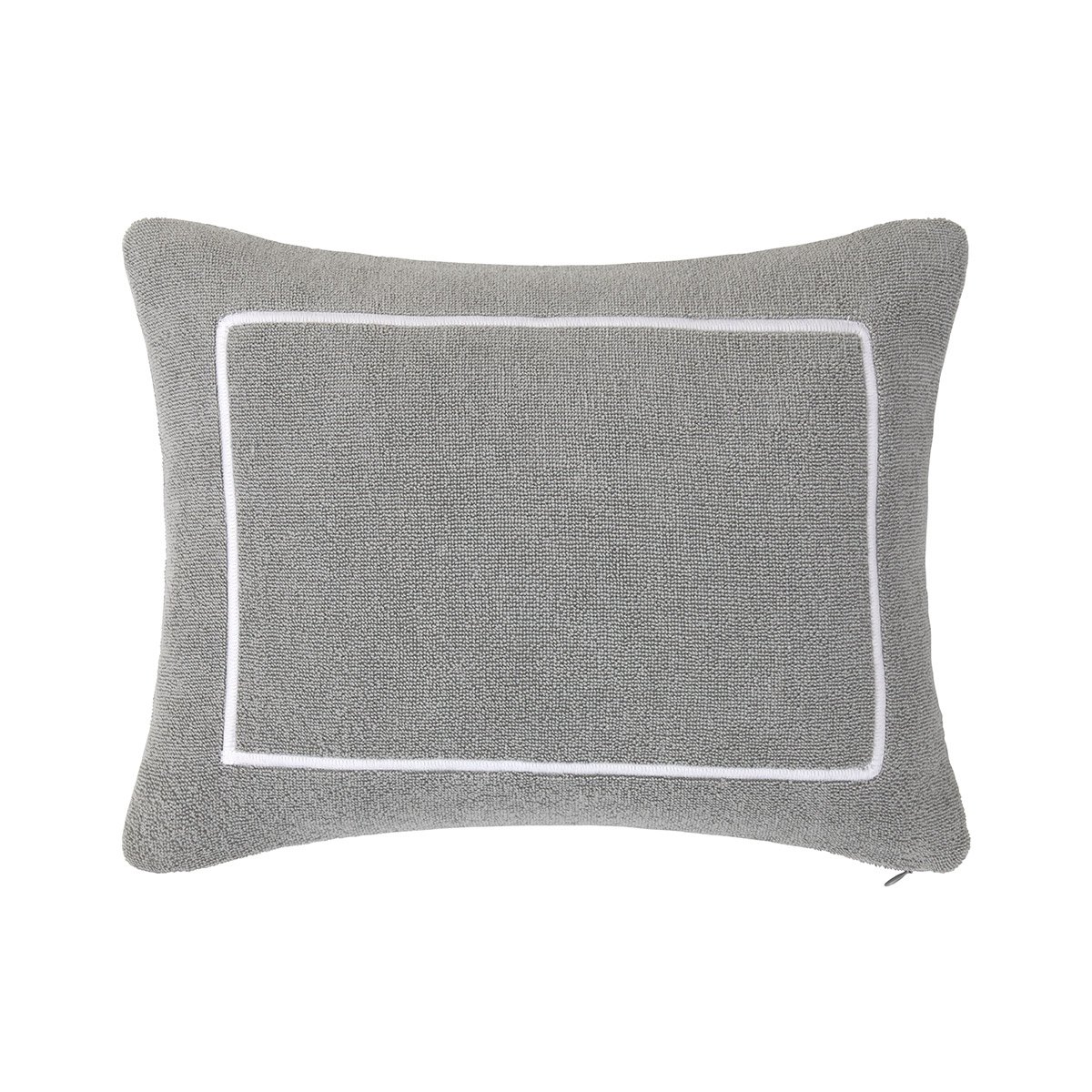 Coussin en coton, croisière YVES DELORME Gris