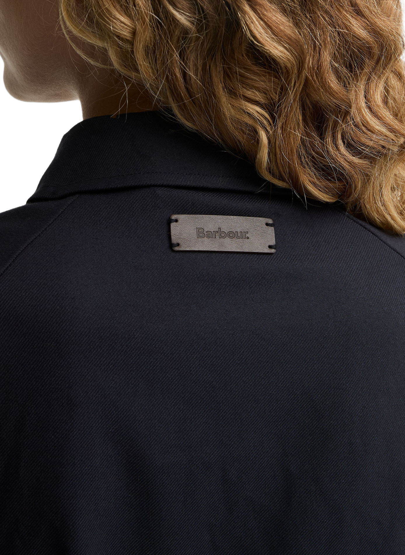 Midi-Kleid mit tailliertem Schnitt, klassischem Kragen und Reißverschluss BARBOUR Blau
