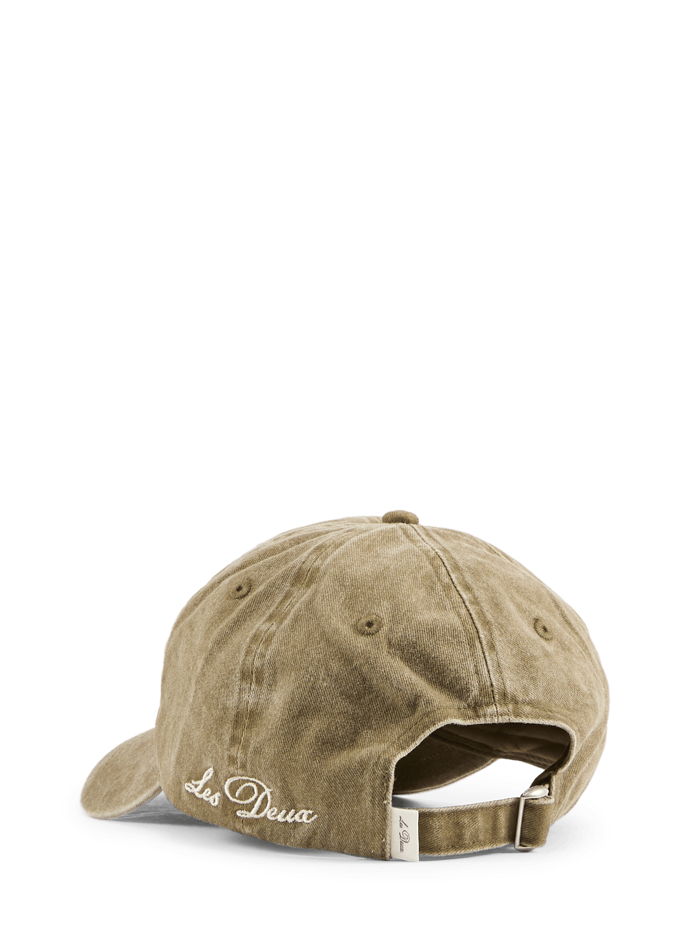 Embroidered cotton baseball cap LES DEUX Brown