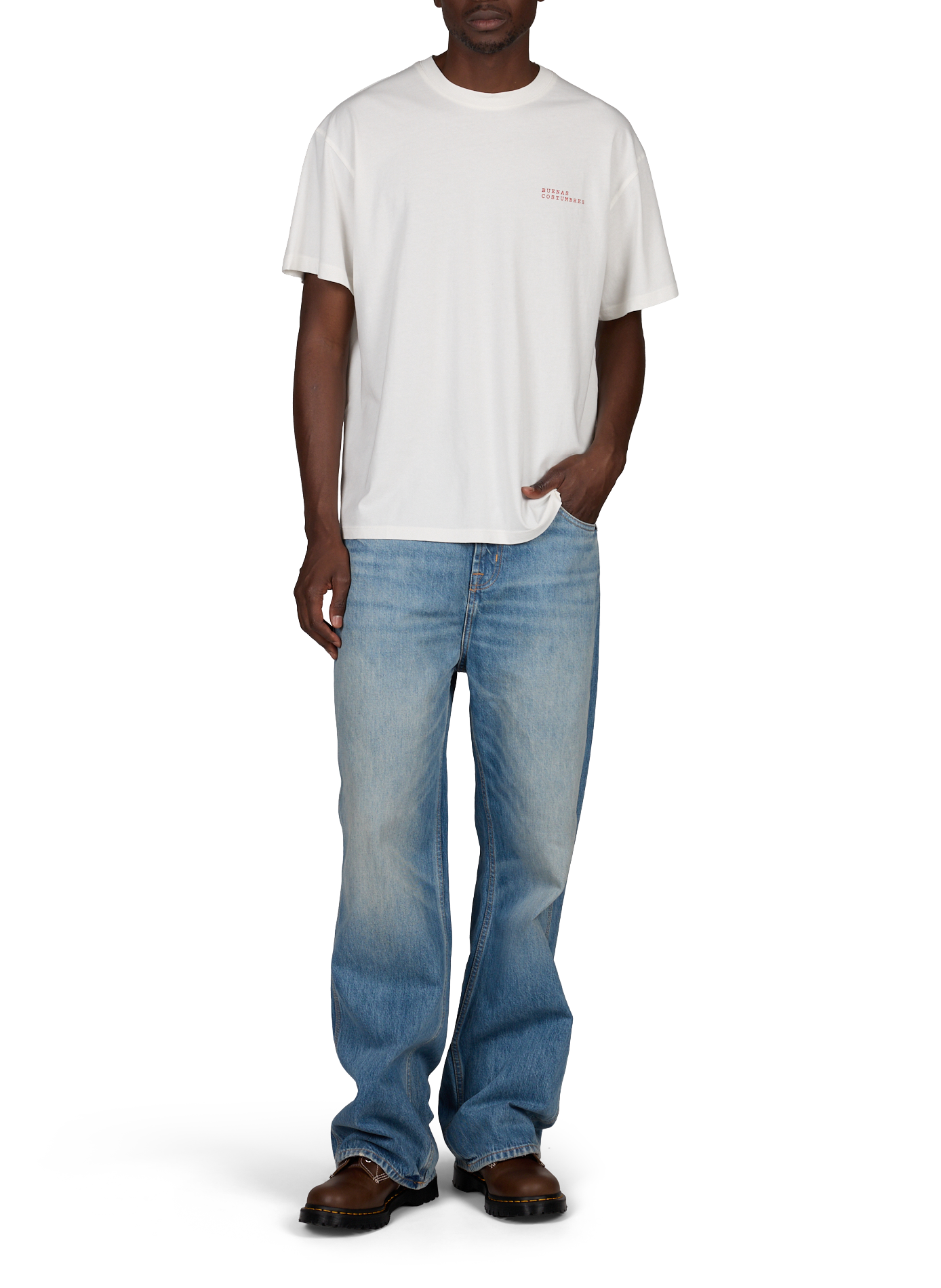 Printed cotton Aaron T-shirt THINKING MU White