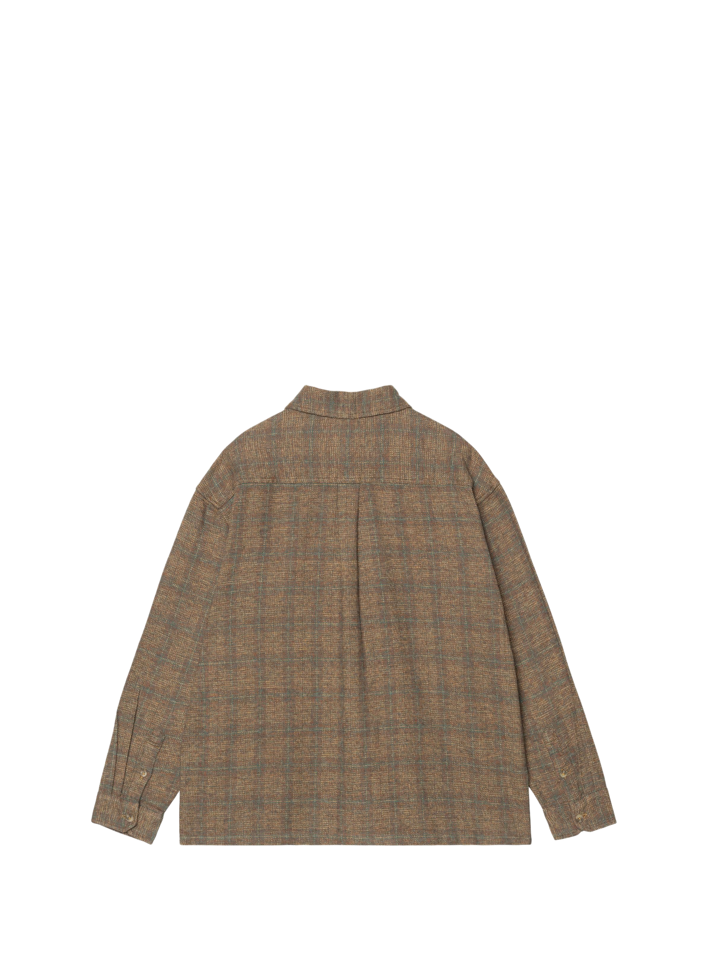 Chemise col classique manches contrastantes en coton CARHARTT WIP Brown