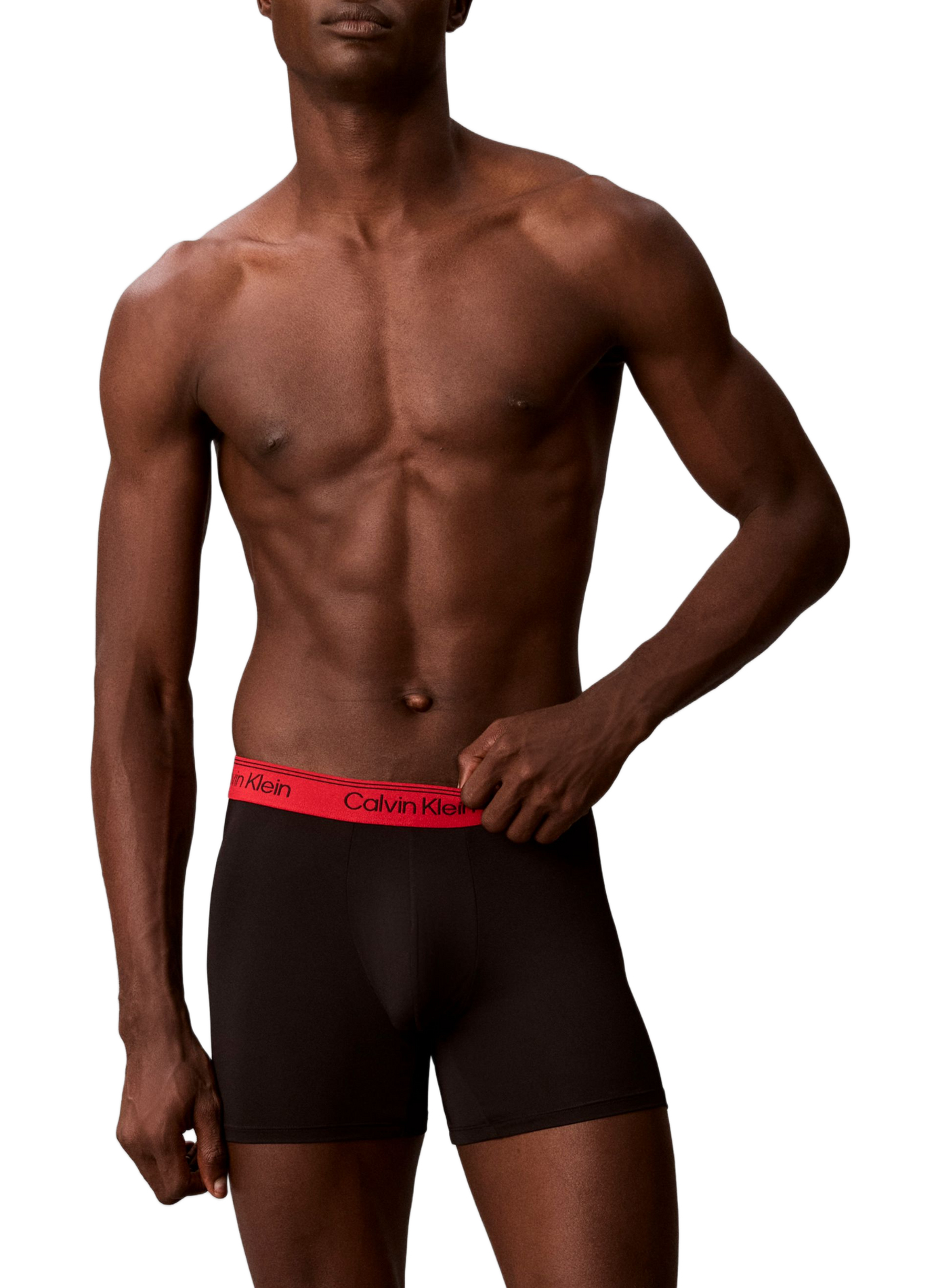 Lot de 3 boxers longs en microfibre stretch CALVIN KLEIN Noir