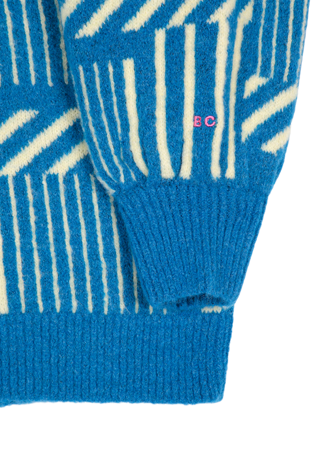 Pull col rond ample imprimé BOBO CHOSES Blue