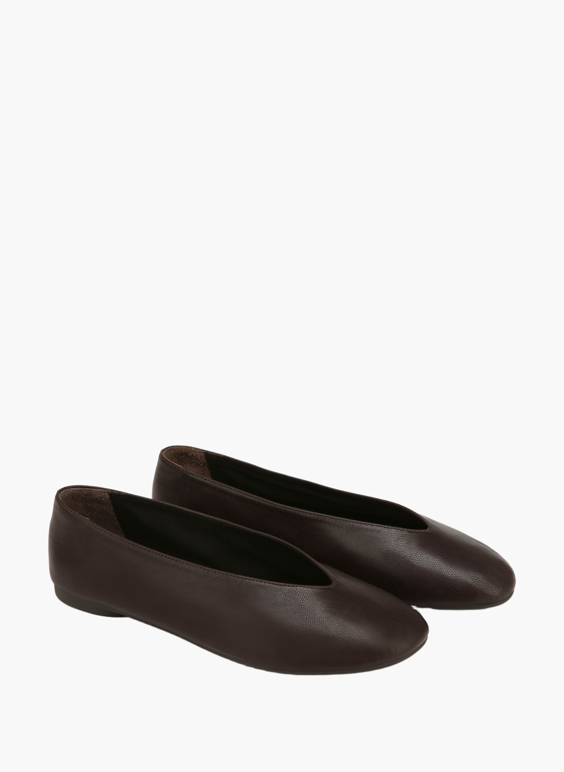Yuzu ballerina's van leer NAKED WOLFE Bruin