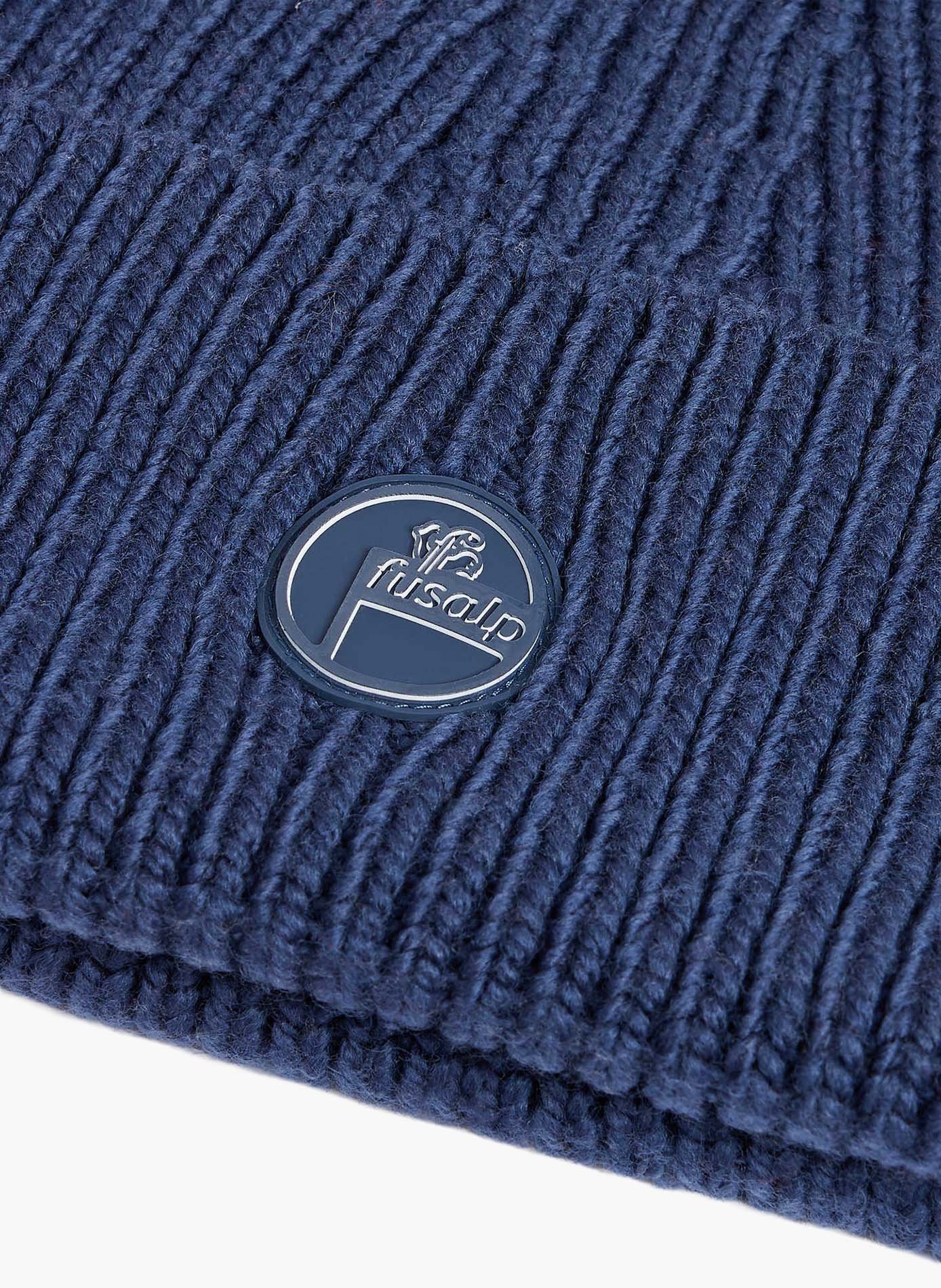 Bonnet knit beanie coupe regular FUSALP Bleu
