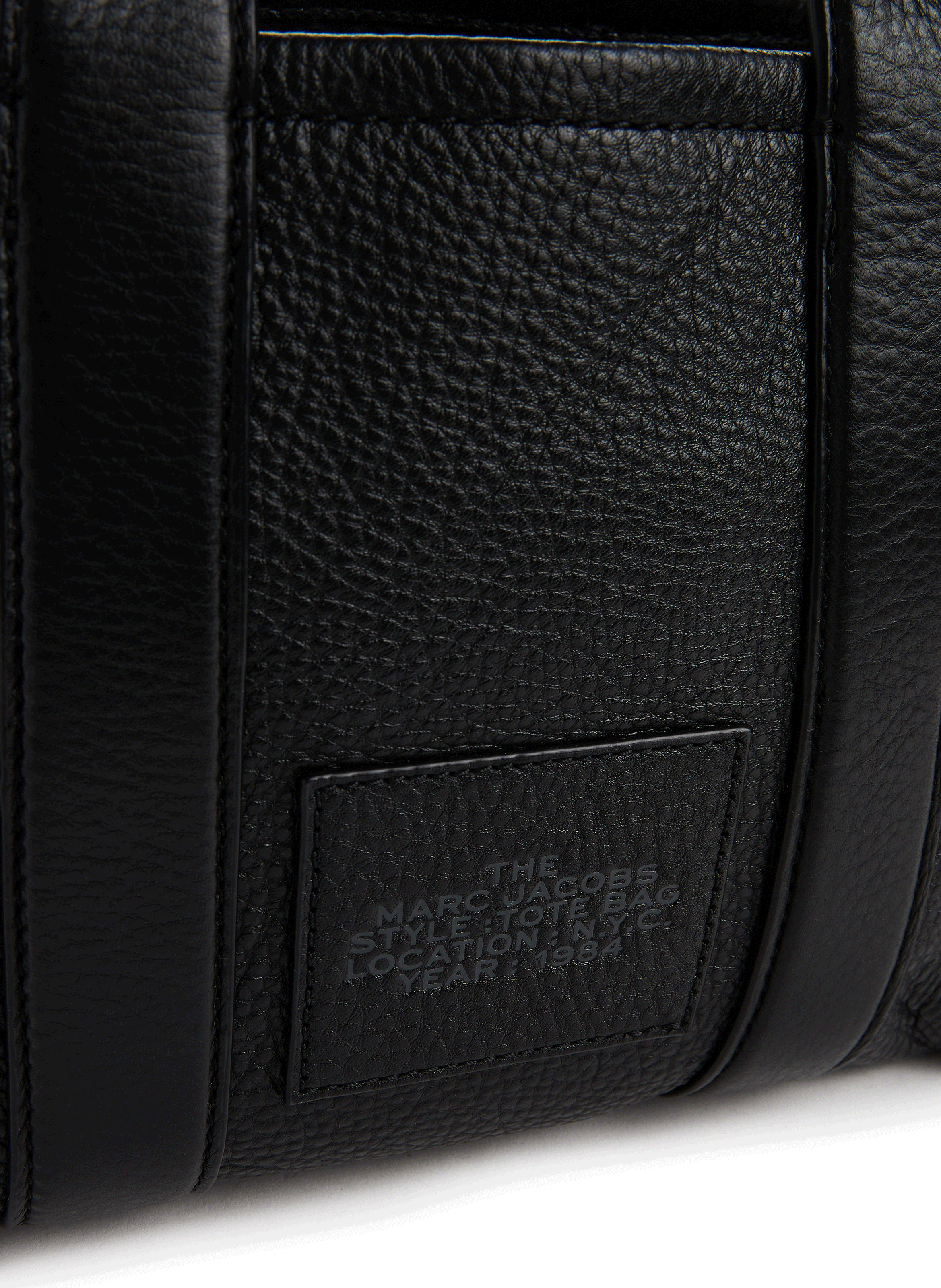 Sac cabas The Leather Small Tote Bag MARC JACOBS Noir