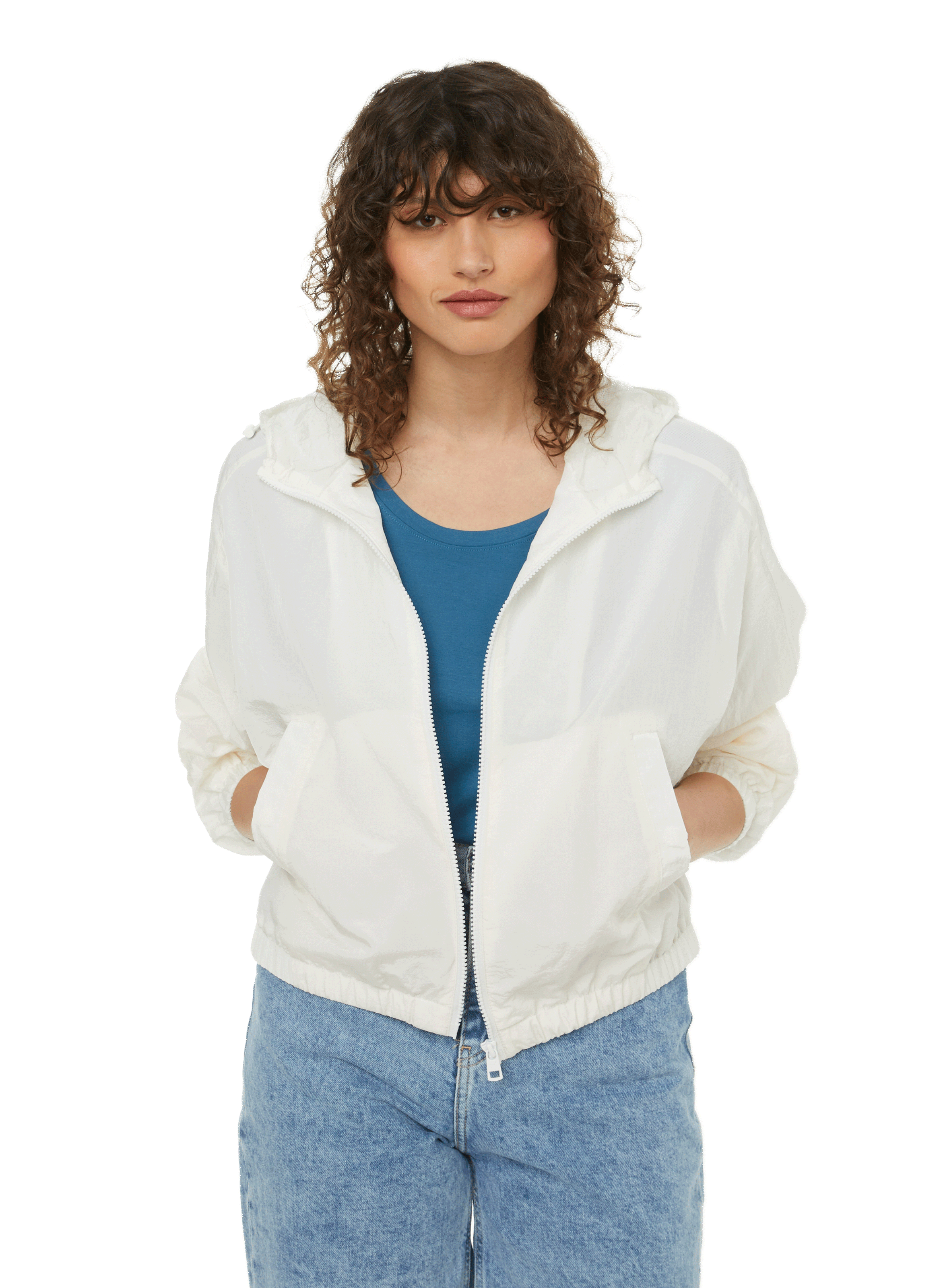 Veste coupe-vent en polyamide recycl�e m�lang�e CALVIN KLEIN