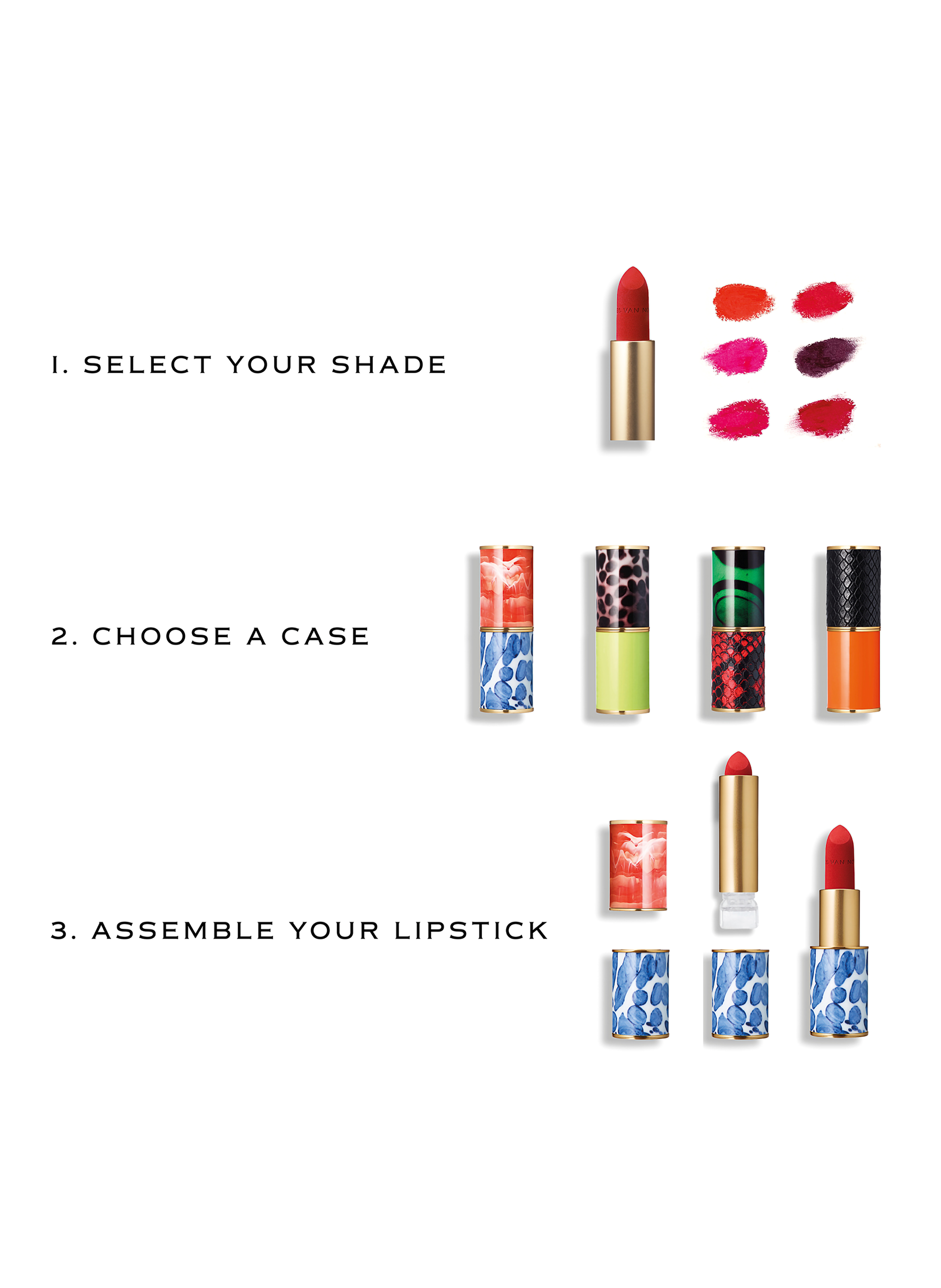 Satin lipstick refill DRIES VAN NOTEN Favorite red