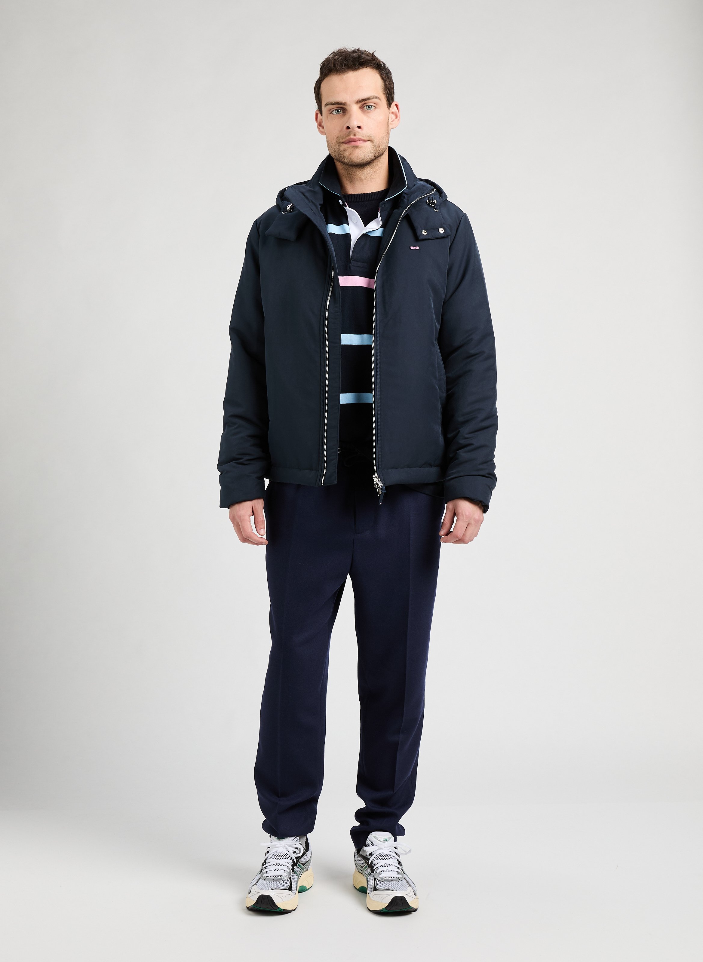 Blouson à capuche  EDEN PARK Bleu