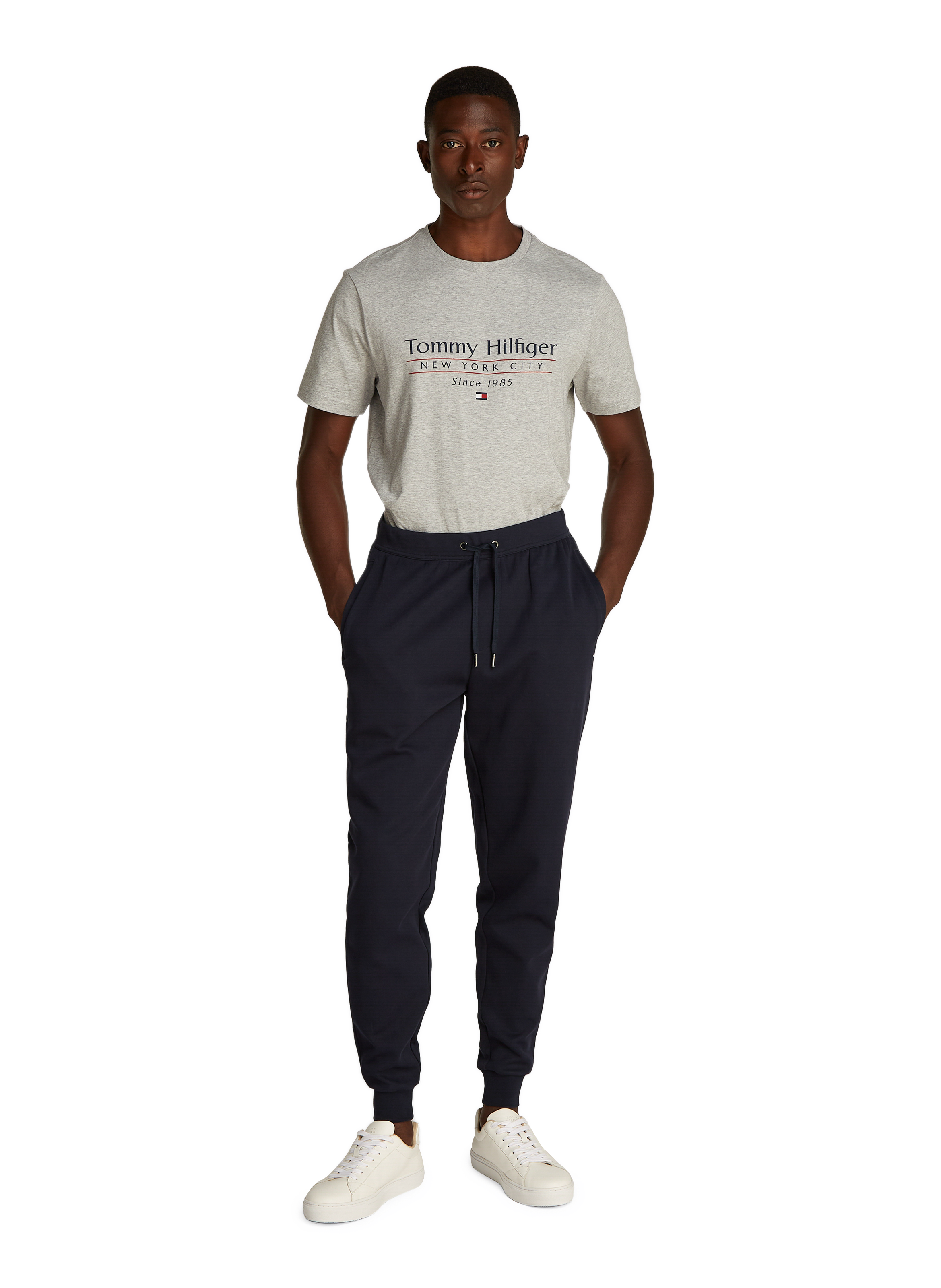 Cotton joggers TOMMY HILFIGER Blue