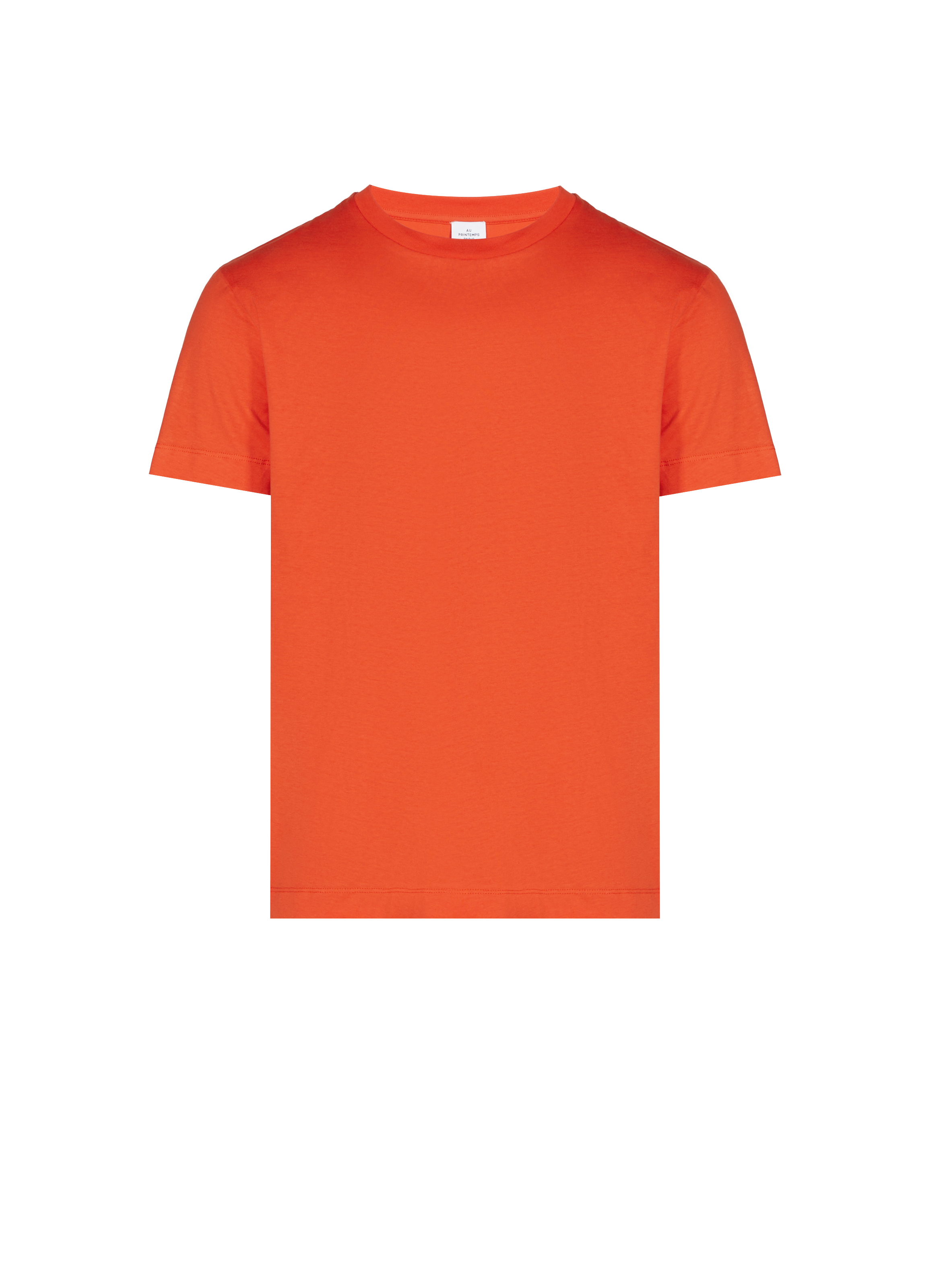 T-shirt col rond en coton organique JEFF-O Orange