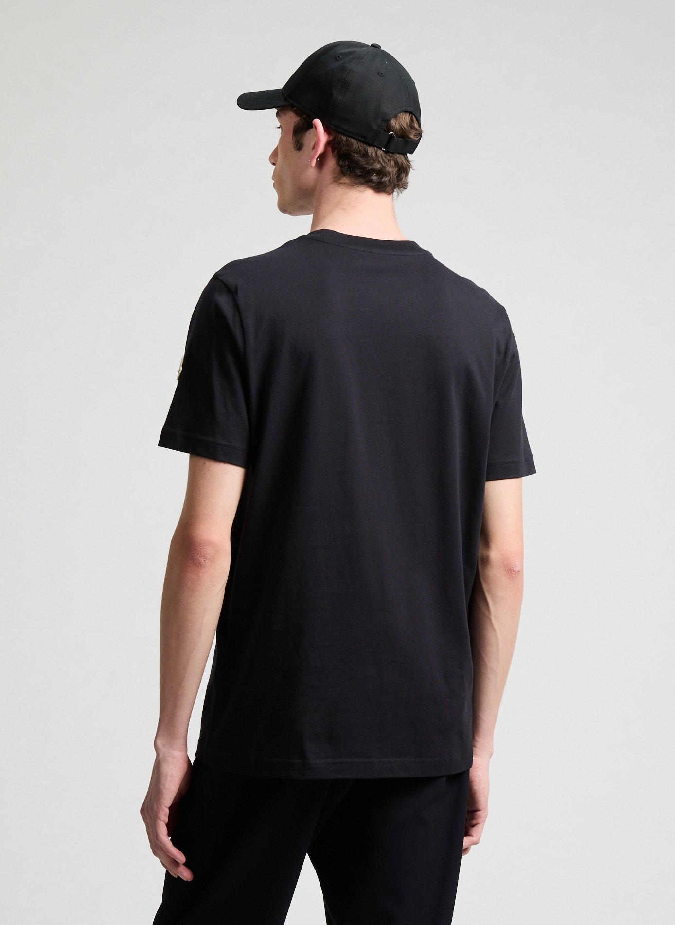 Embroidered cotton baseball cap MONCLER Black