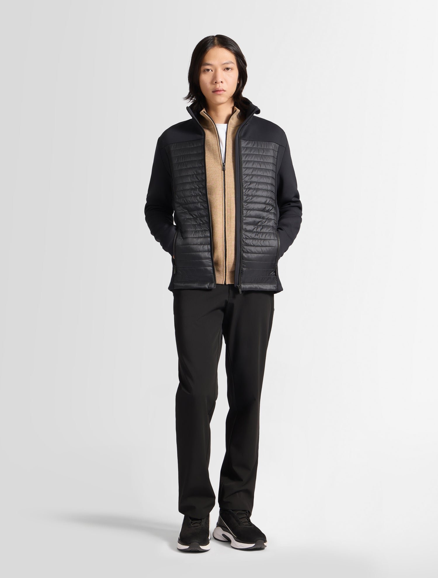 Veste légère aspon col montant coupe ajustée FUSALP Noir