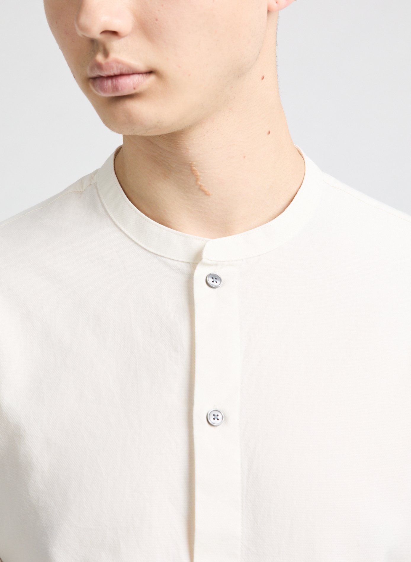 Mao collar shirt EMPORIO ARMANI White