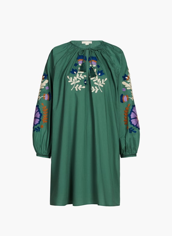 Janice embroidered dress Green Louise misha - Women | Printemps.com Janice embroidered dress Green Louise misha - Women | Printemps.com
