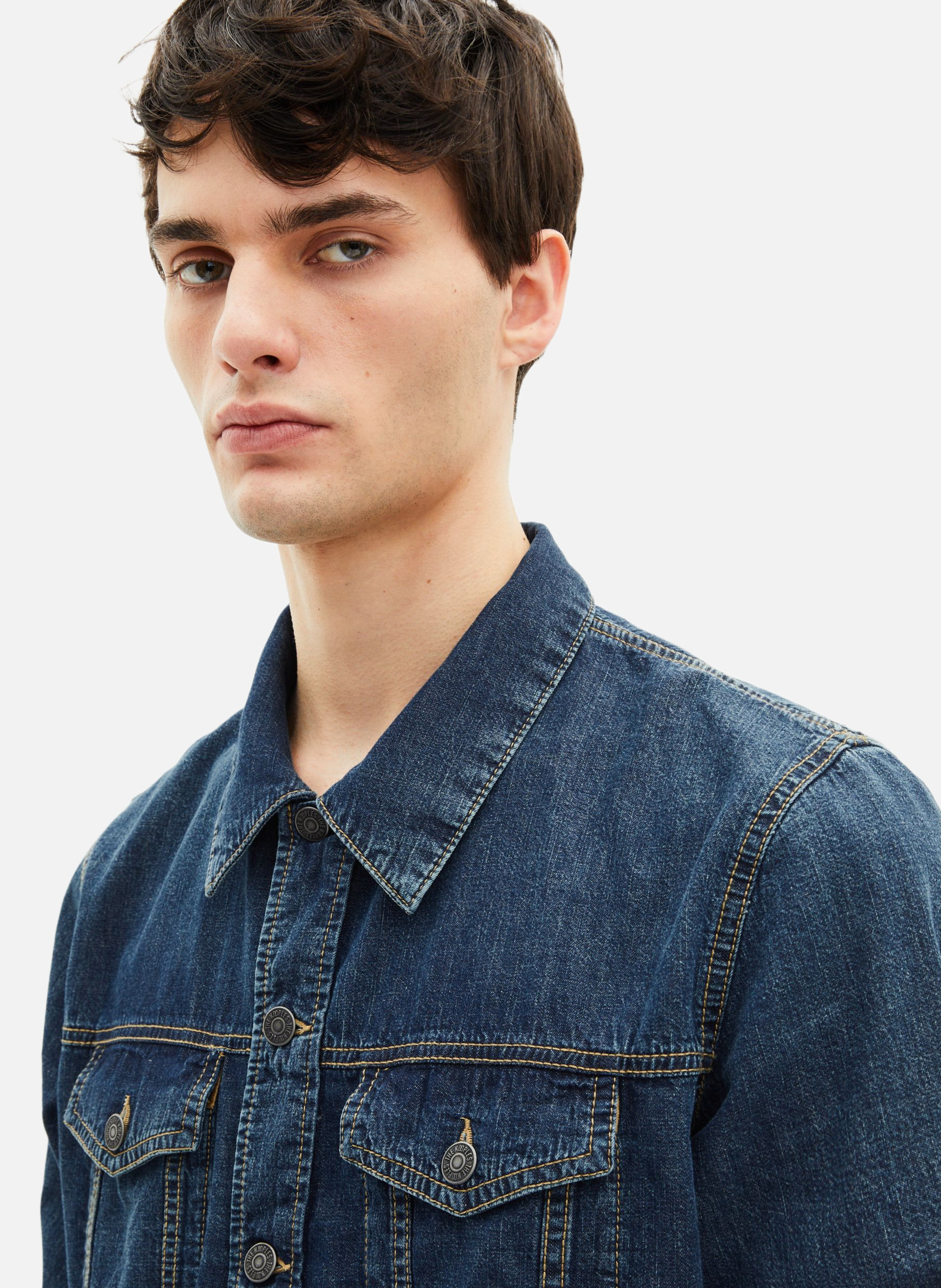 Chemise manches longues en denim THE KOOPLES Bleu