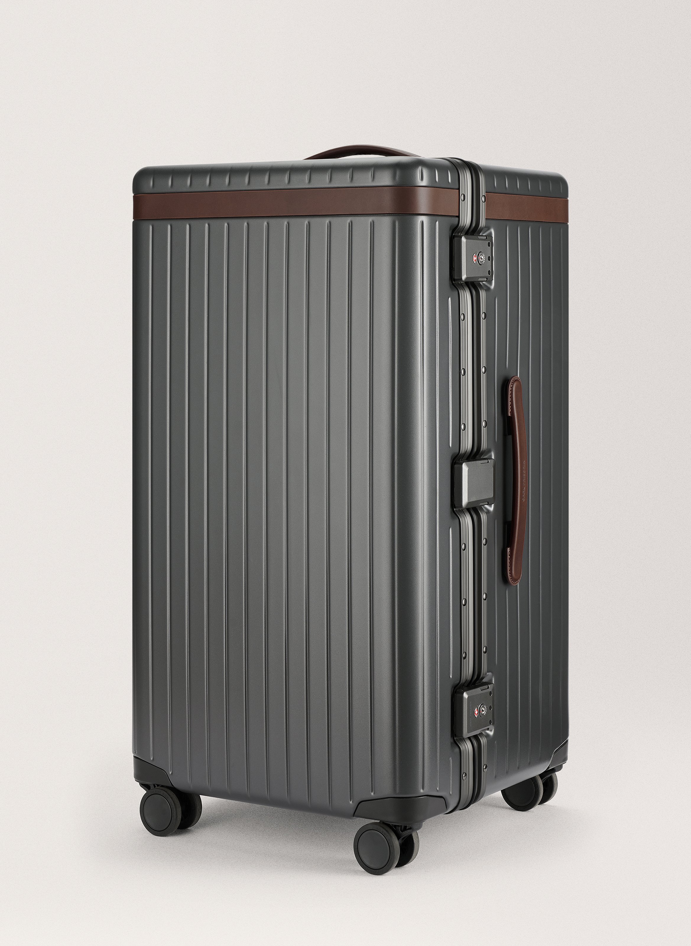 Valise 'trunk' en polycarbonate CARL FRIEDRIK Gris