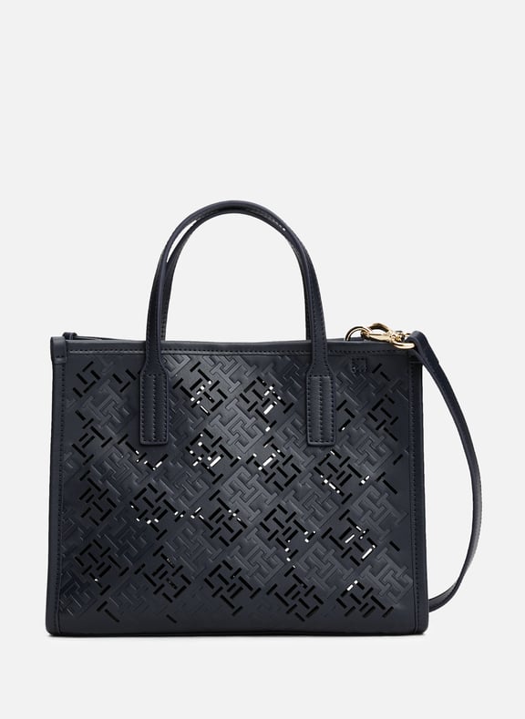 City monogram handbag Blue by TOMMY HILFIGER TOMMY HILFIGER City monogram handbag Blue