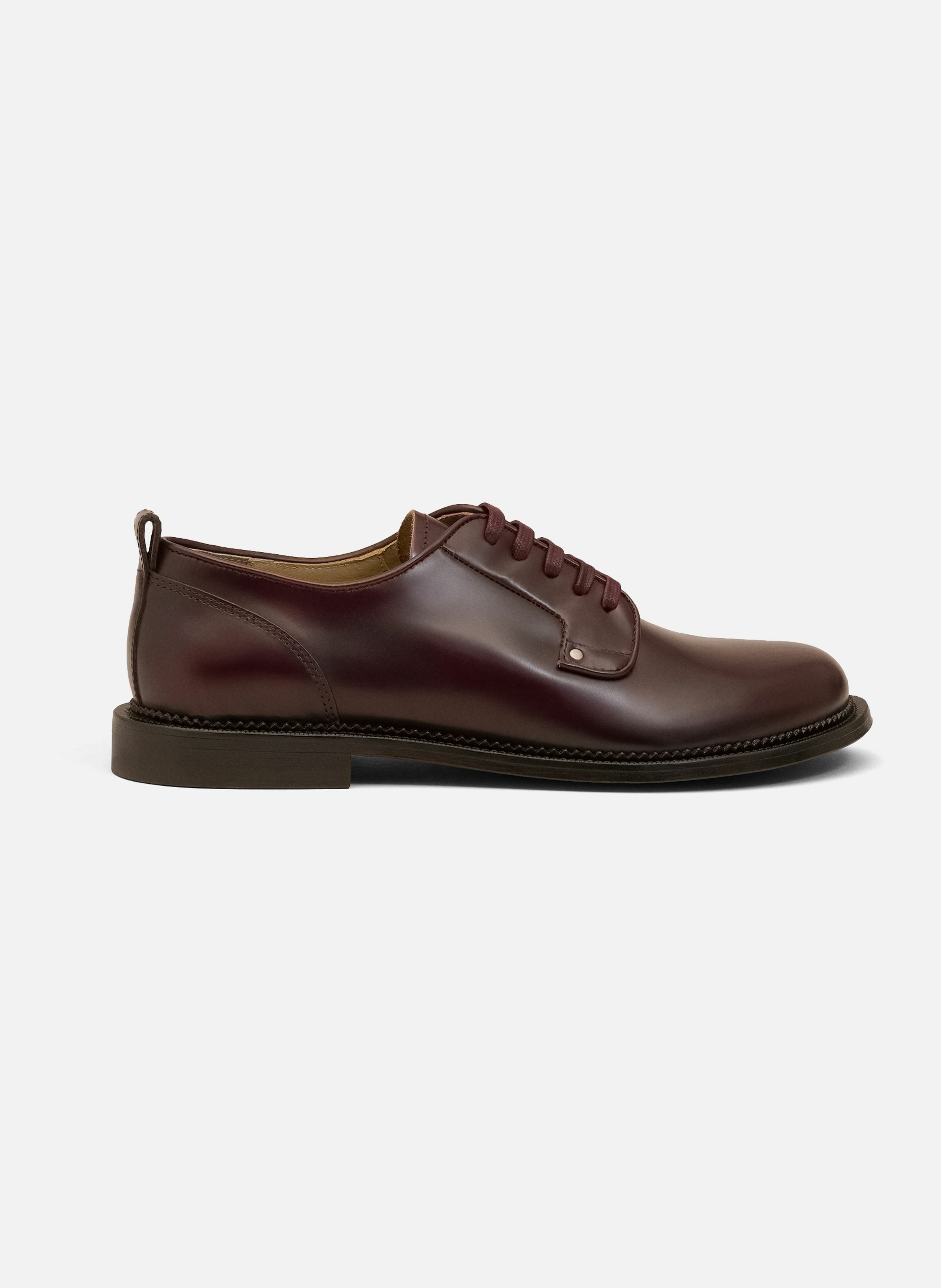 Derbies a bout anatomique en cuir AMI PARIS Rouge