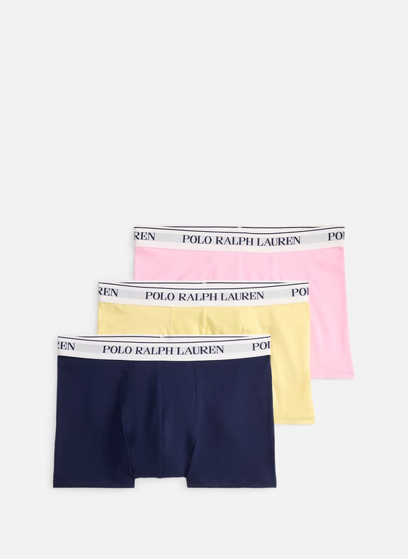 Pack of three cotton boxers Multicolour by POLO RALPH LAUREN POLO RALPH LAUREN Pack of three cotton boxers Multicolour