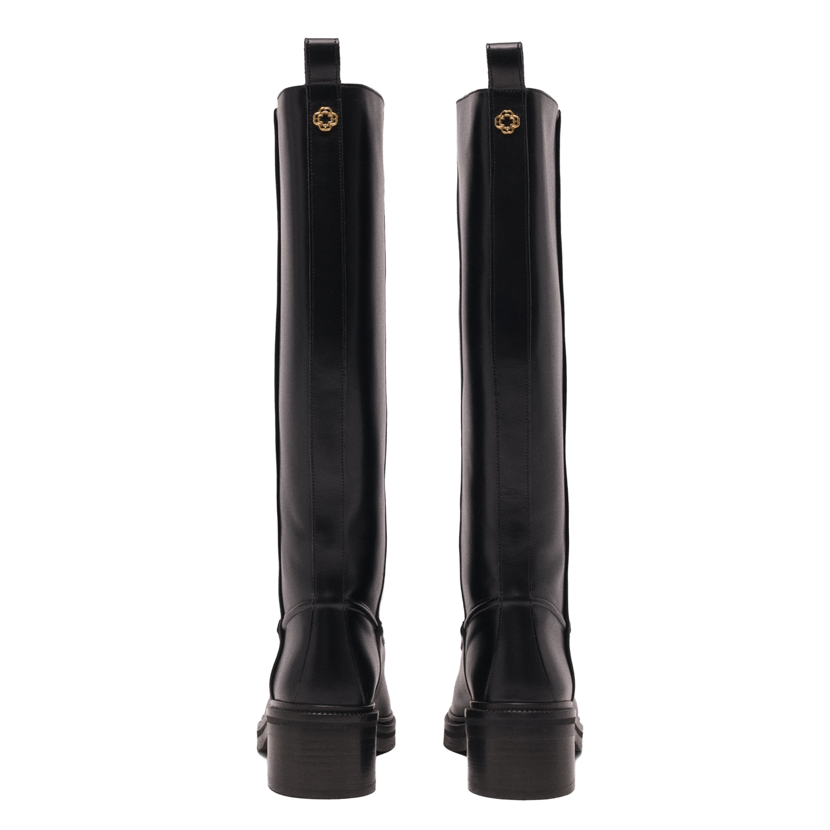 Bottes en cuir MAJE Noir