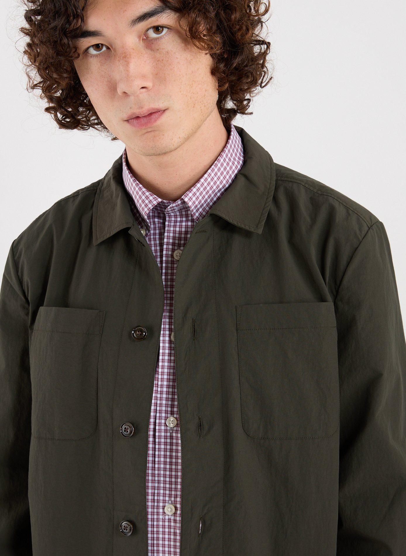 Straight-cut jacket FACONNABLE Khaki