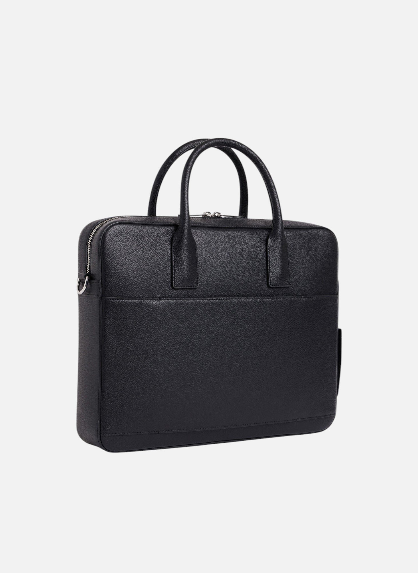 Porte documents 14" emile en cuir grainé LE TANNEUR Noir