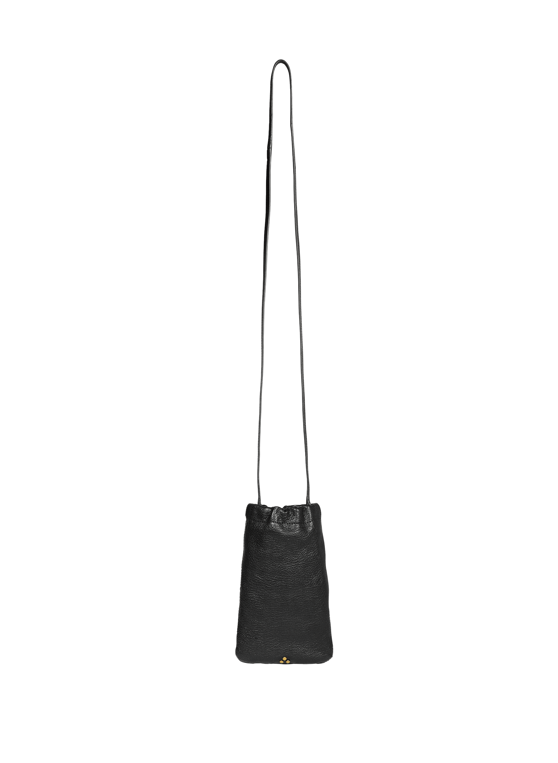 JÉRÔME DREYFUSS  Pochette pour téléphone Gordi en cuir Noir