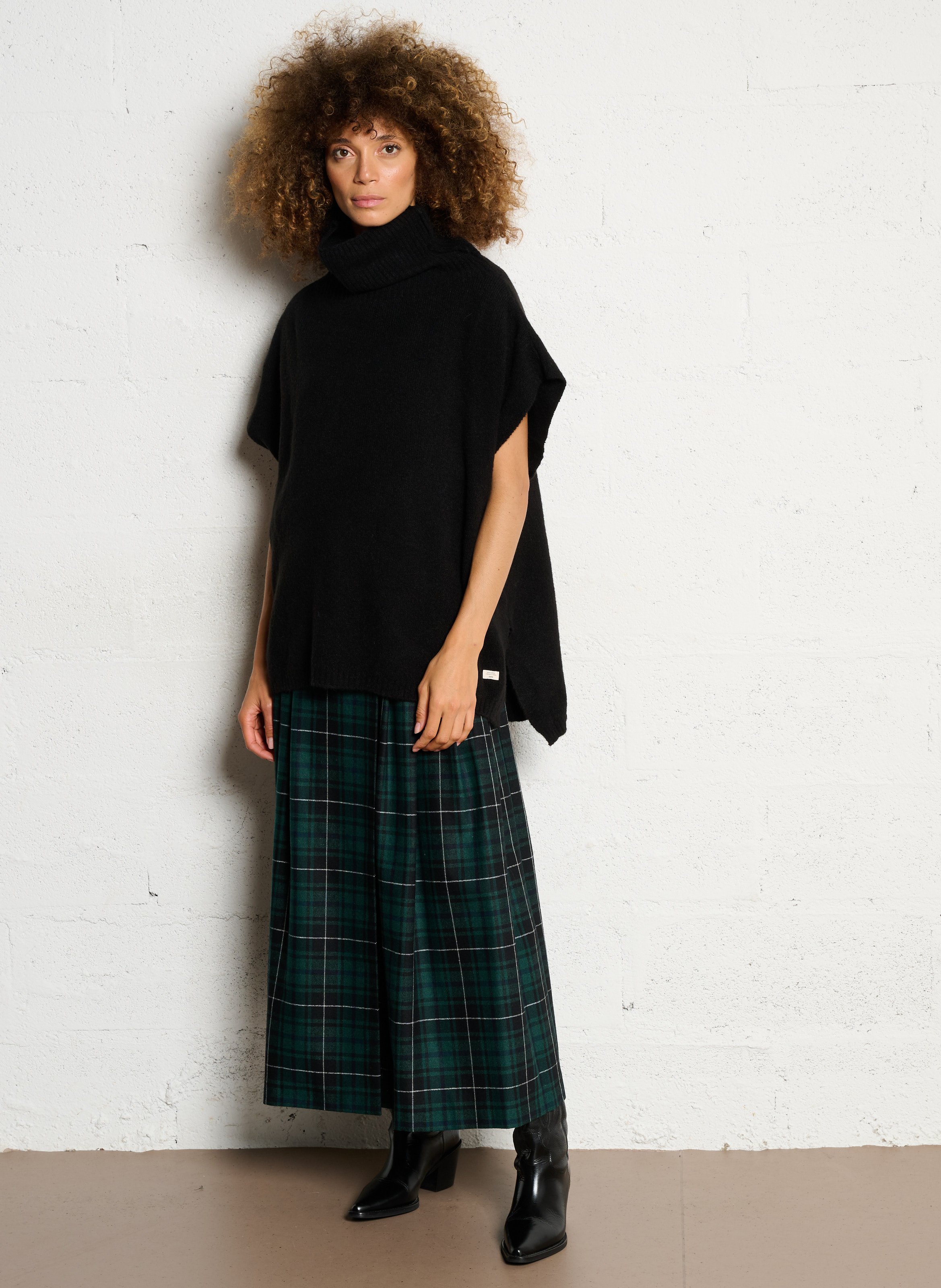 Pull col roulé IKKS Noir